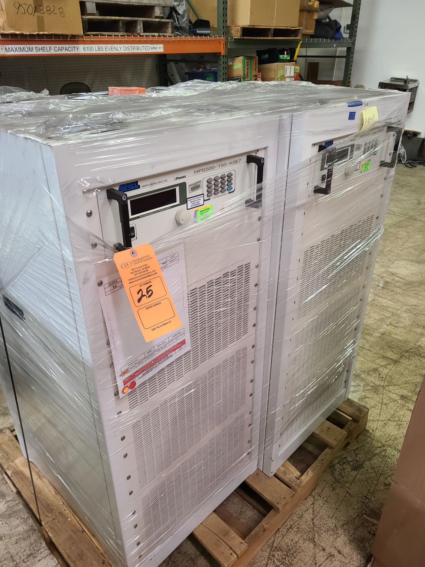 (2) AMREL HPS500-150-K0E7 POWER SUPPLY