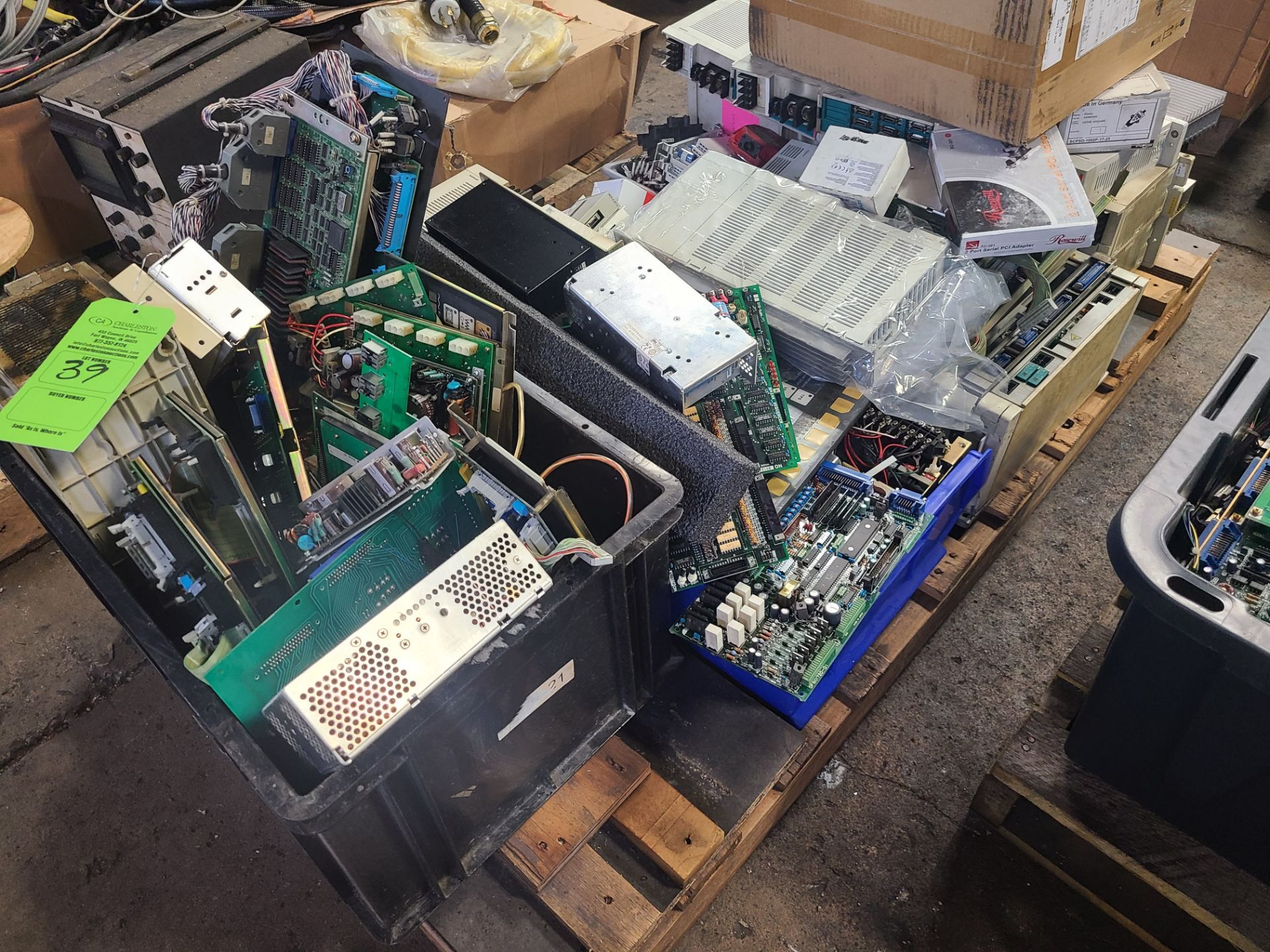 PALLET OF VARIOUS MITSUBISHI SERVO DRIVERS AND PARTS - Image 2 of 2