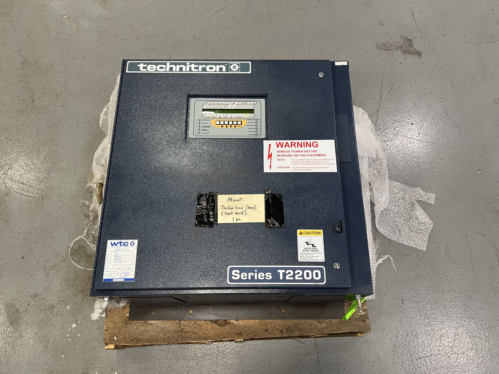 TECHNITRON WELDING CONTROLLER SERIES T2200; S/N 07028153 - Image 2 of 2