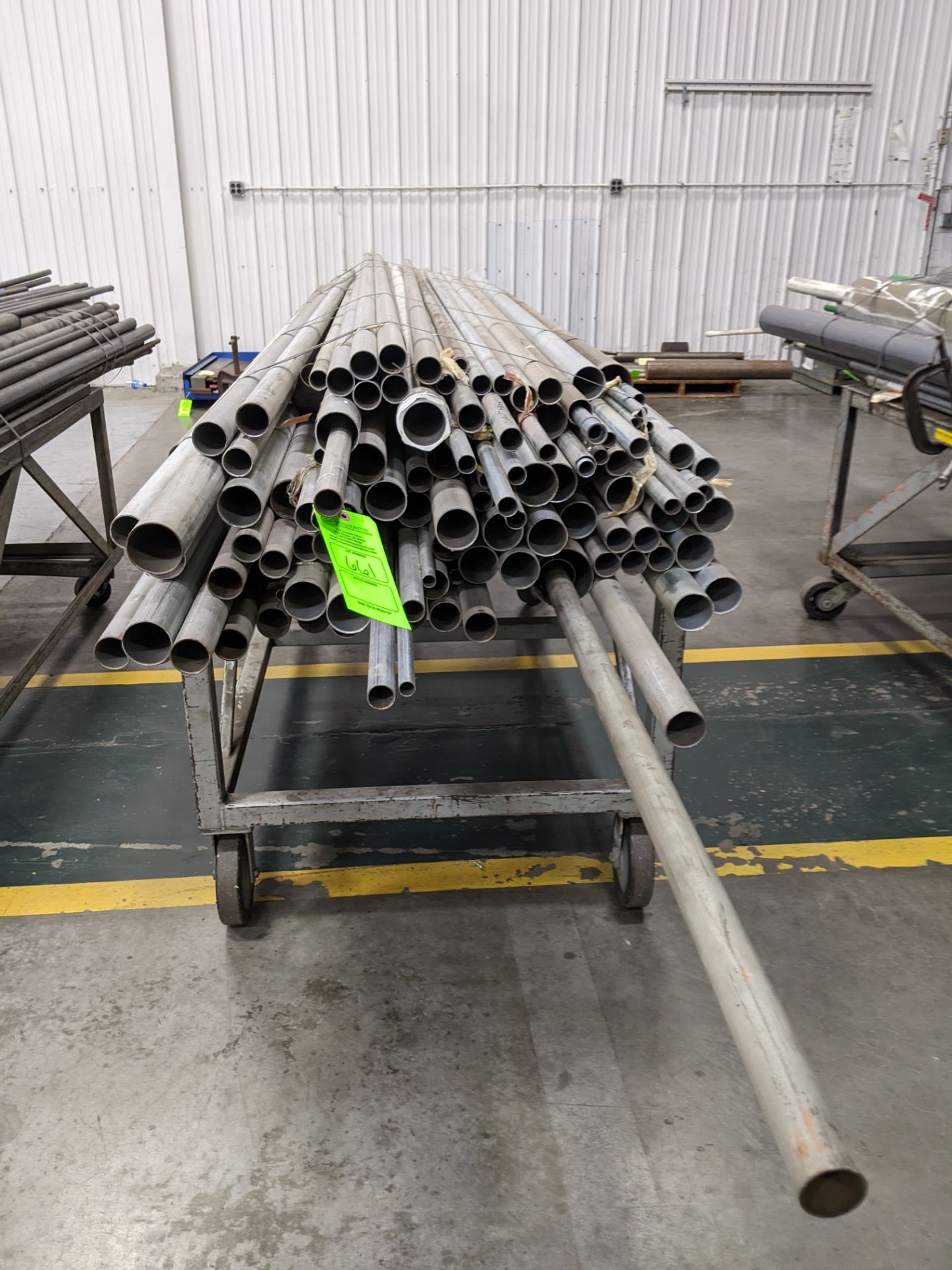 PALLET AND CONTENT-ALUMINUM AND CONDUIT PIPING