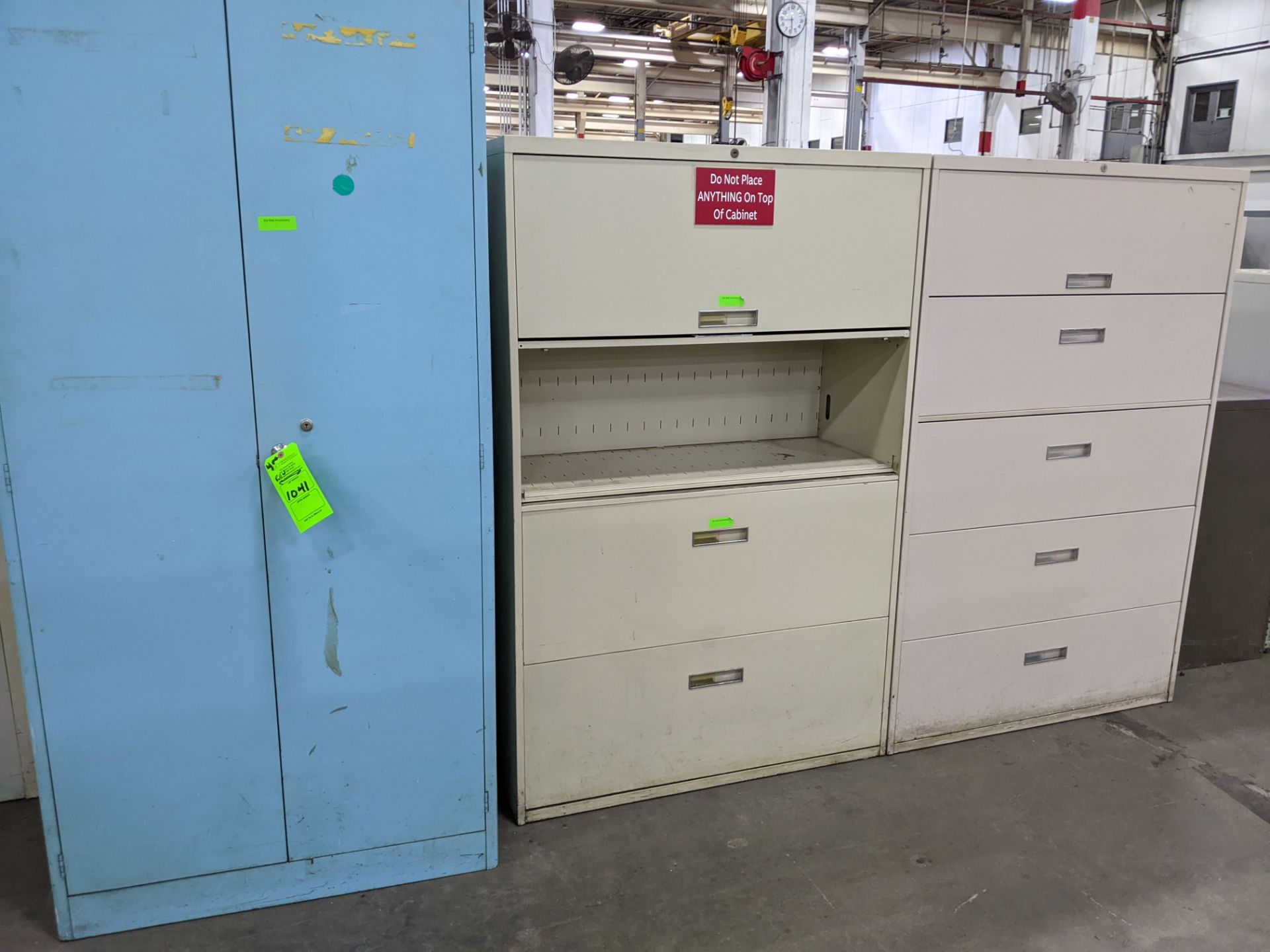 (3) MISC FILING CABINETS AND 2 DOOR CABINET