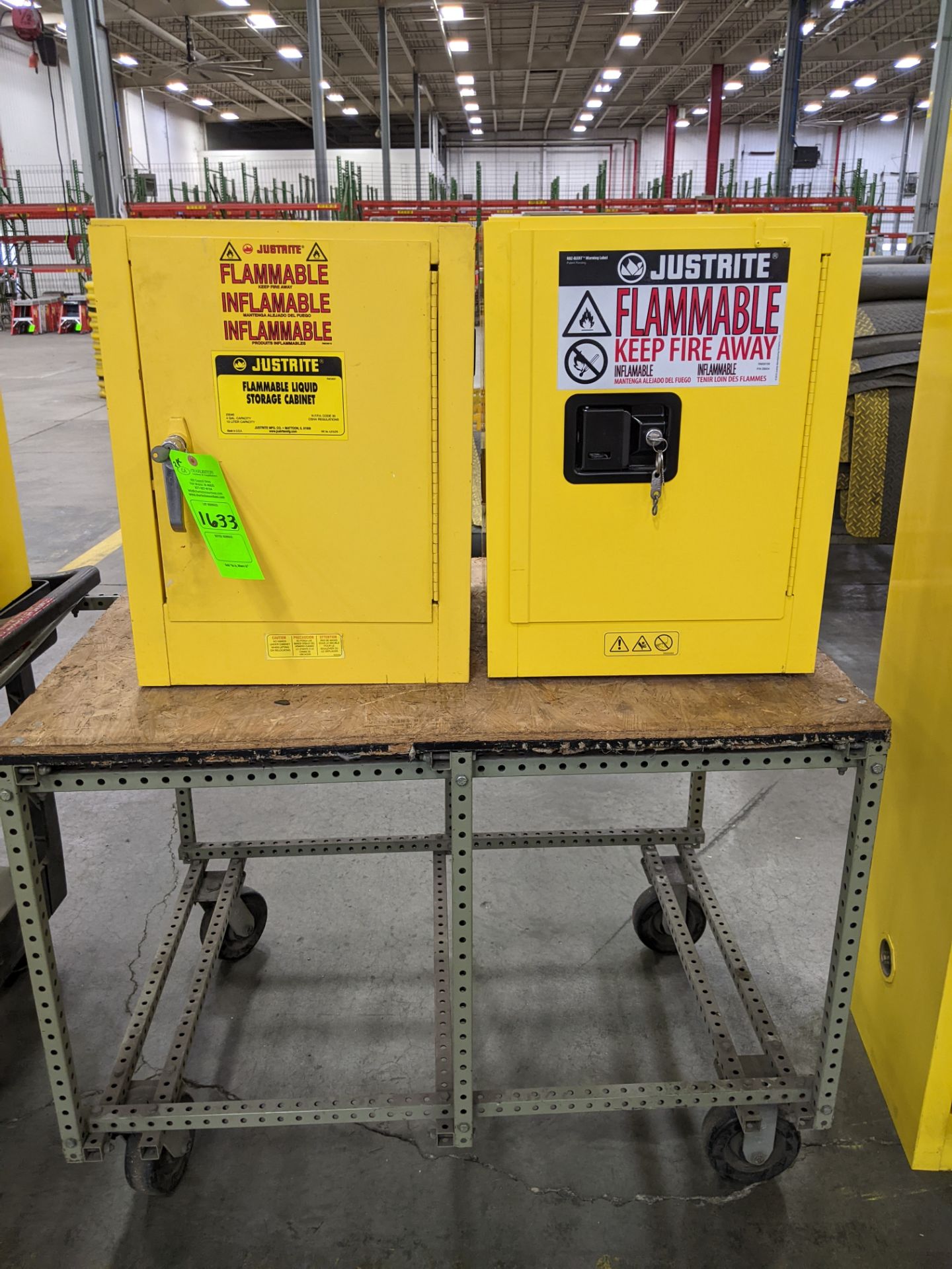 (2) FLAMMABLE CABINETS