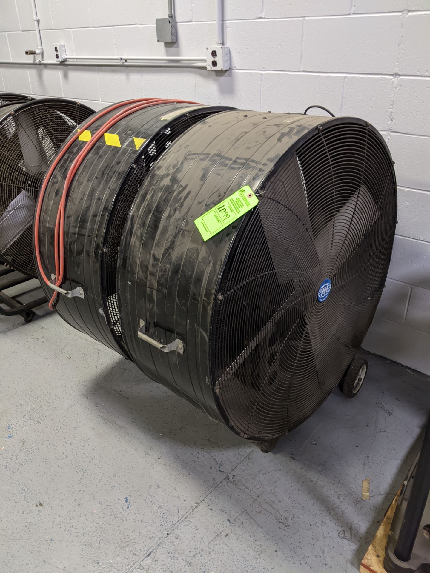 (2) PORTABLE INDUSTRIAL BARREL FANS