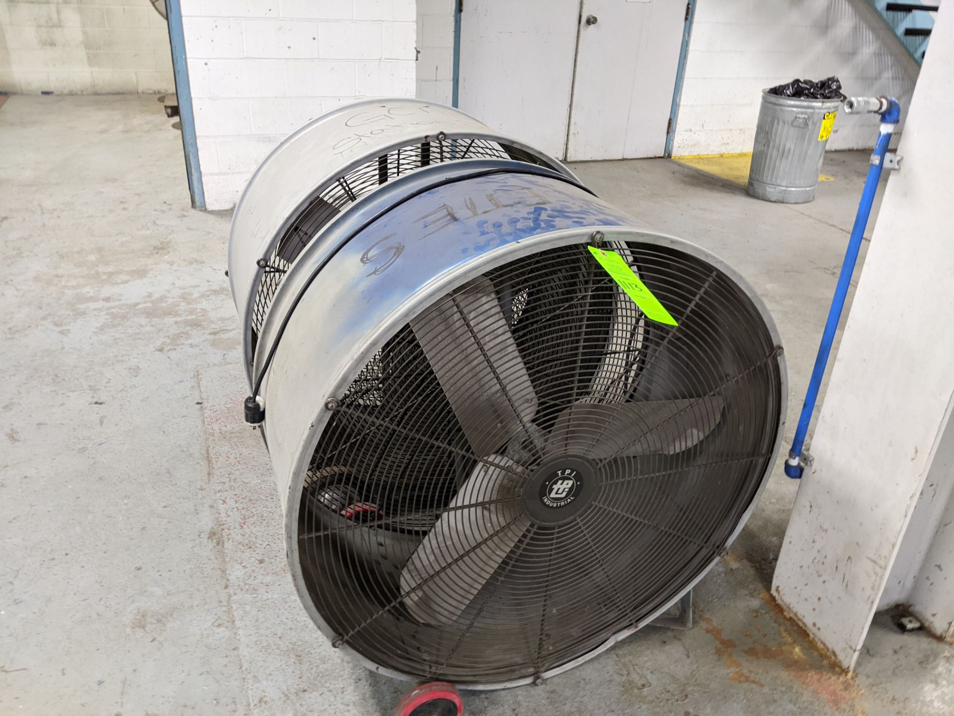 (2) PORTABLE INDUSTRIAL BARREL FANS