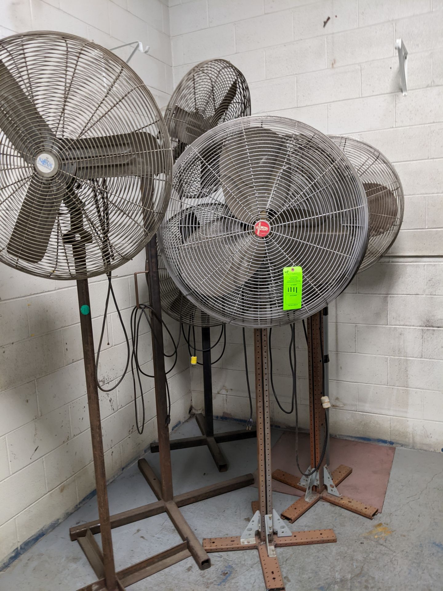 (6) VARIOUS STANDING FANS