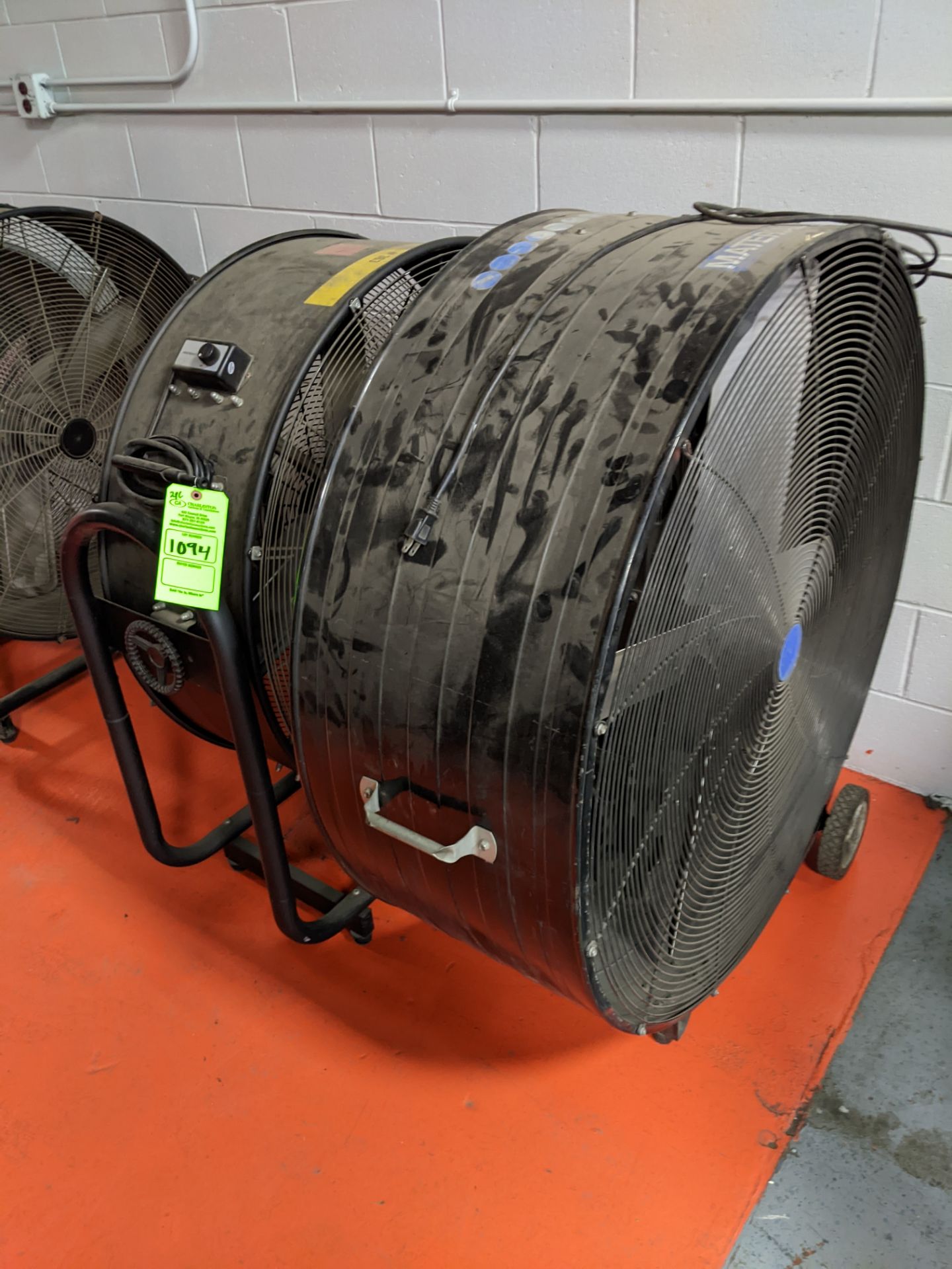 (2) PORTABLE INDUSTRIAL BARREL FANS