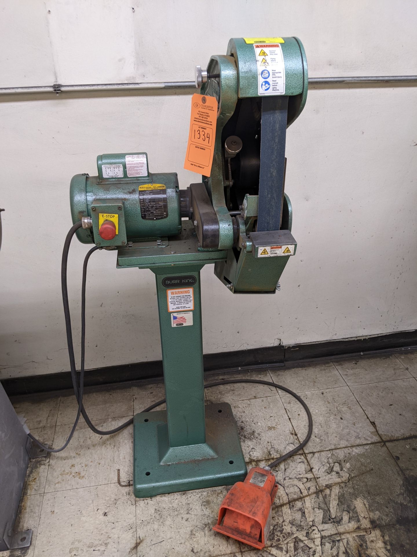 BURR KING MODEL # 482 BELT SANDER