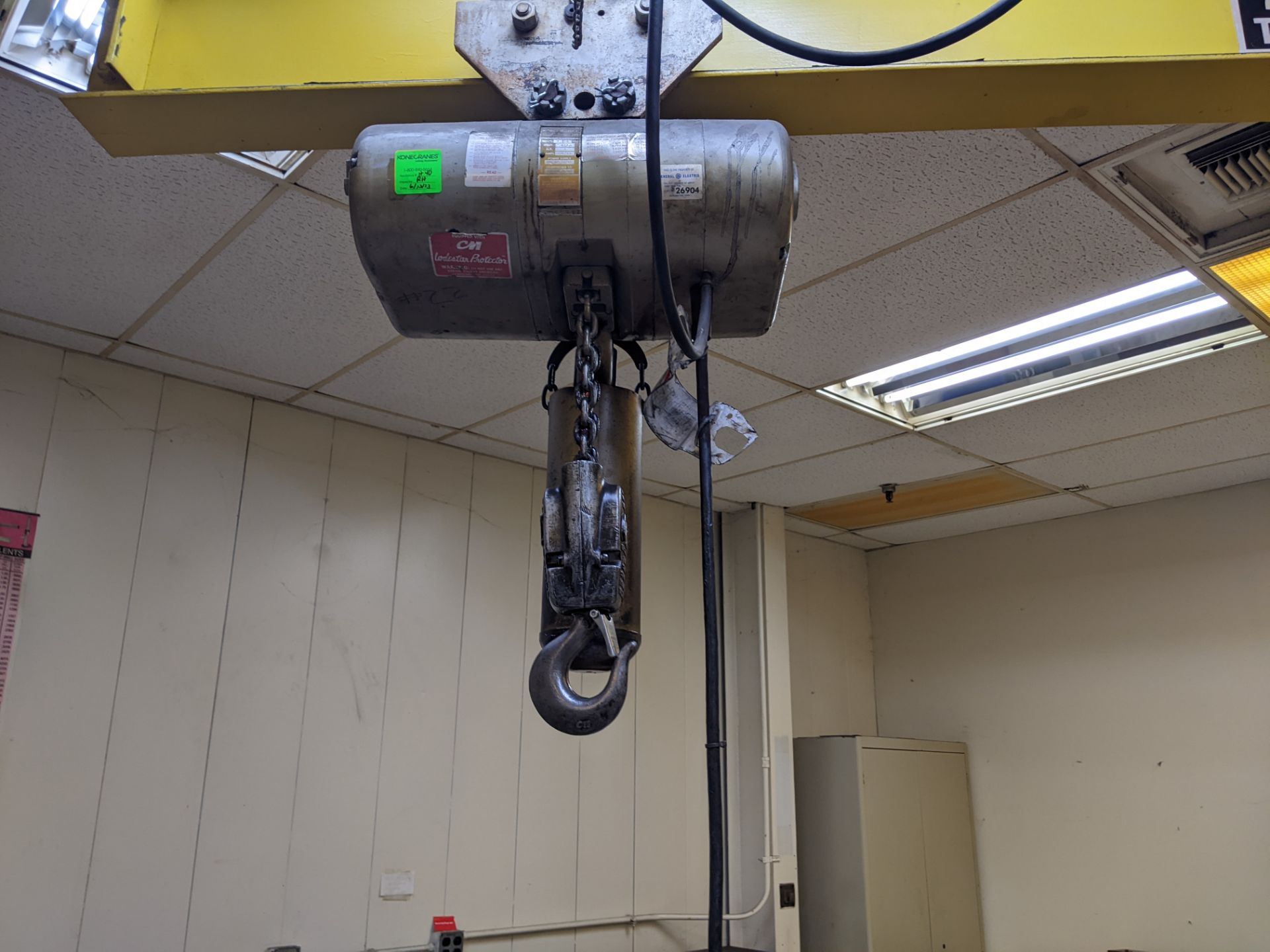 ABELL-HOWE 2 TON JIB WITH CM LODESTAR 2 TON HOIST - Image 3 of 3