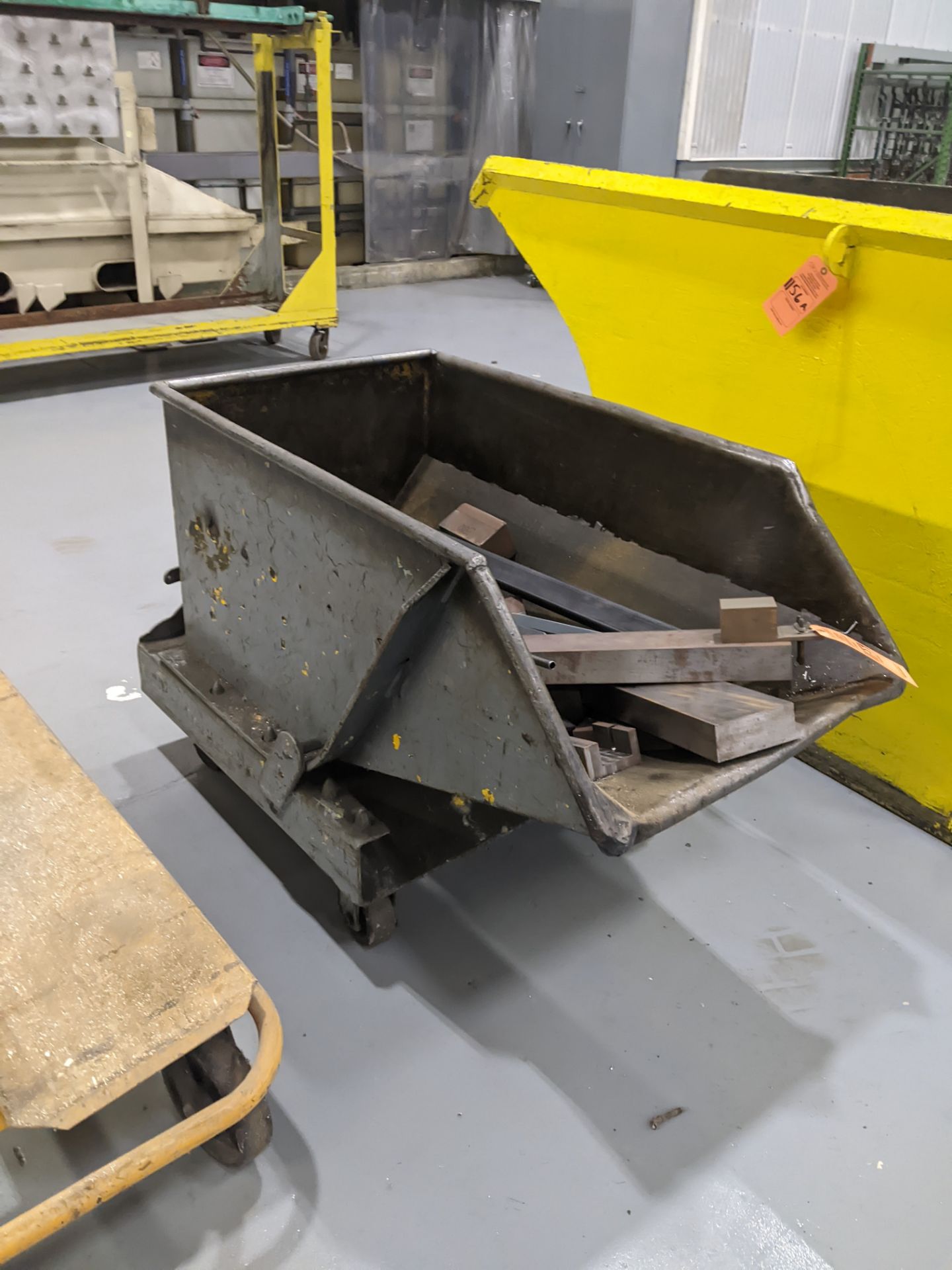 TILTING DUMP HOPPER AND STEEL SCRAP - Image 2 of 2