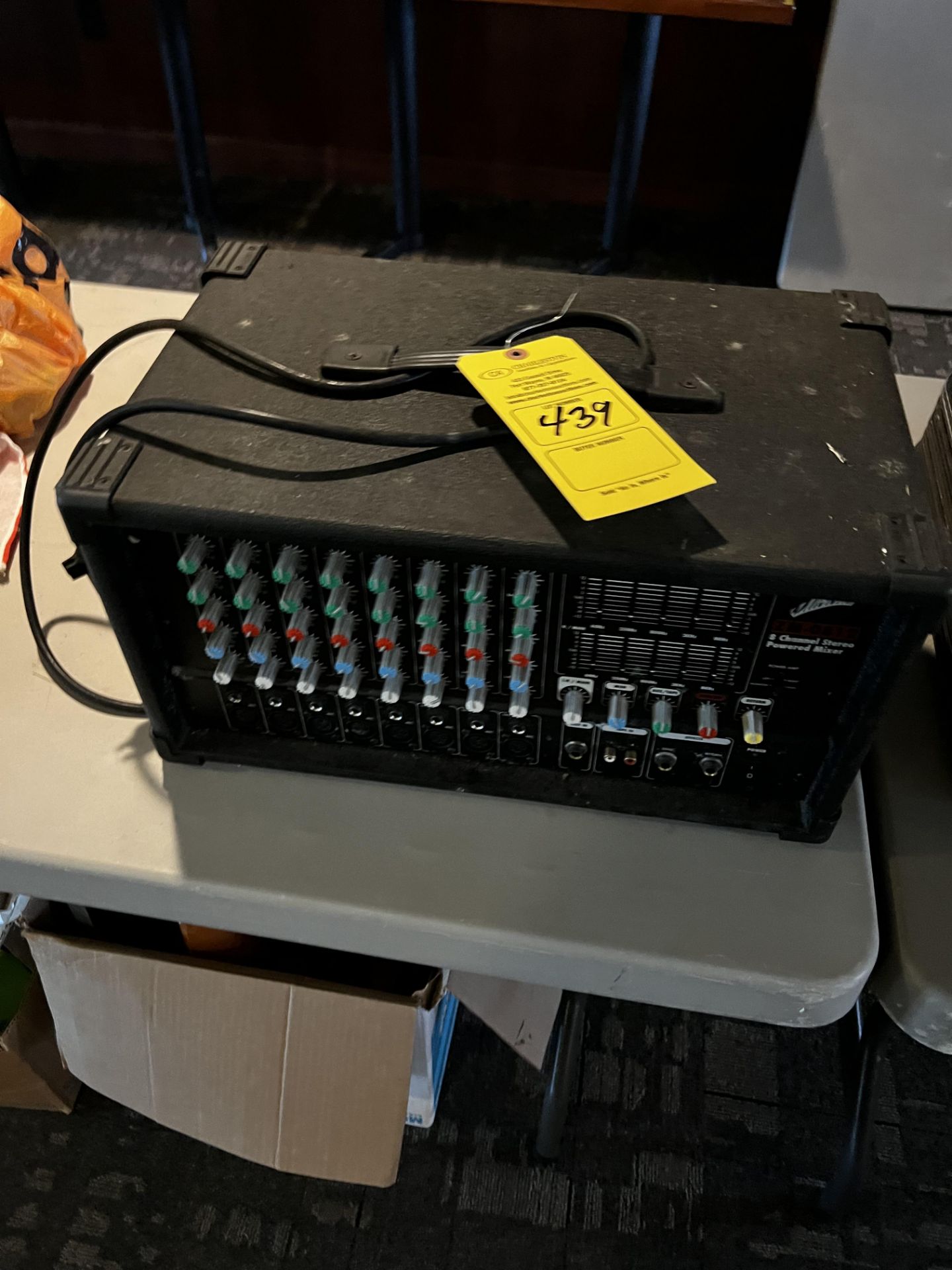 8 CHANNEL STEREO POWERED MIXER