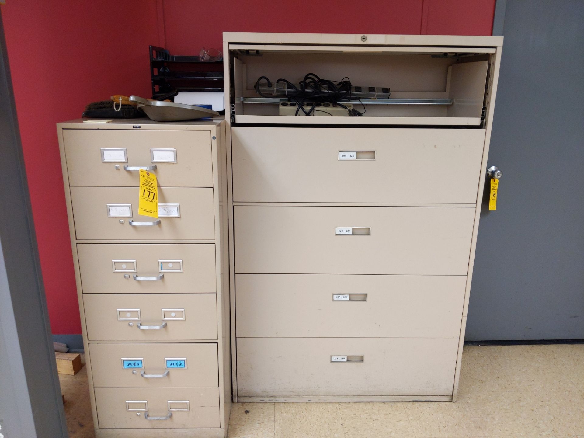 (5) FILING CABINETS