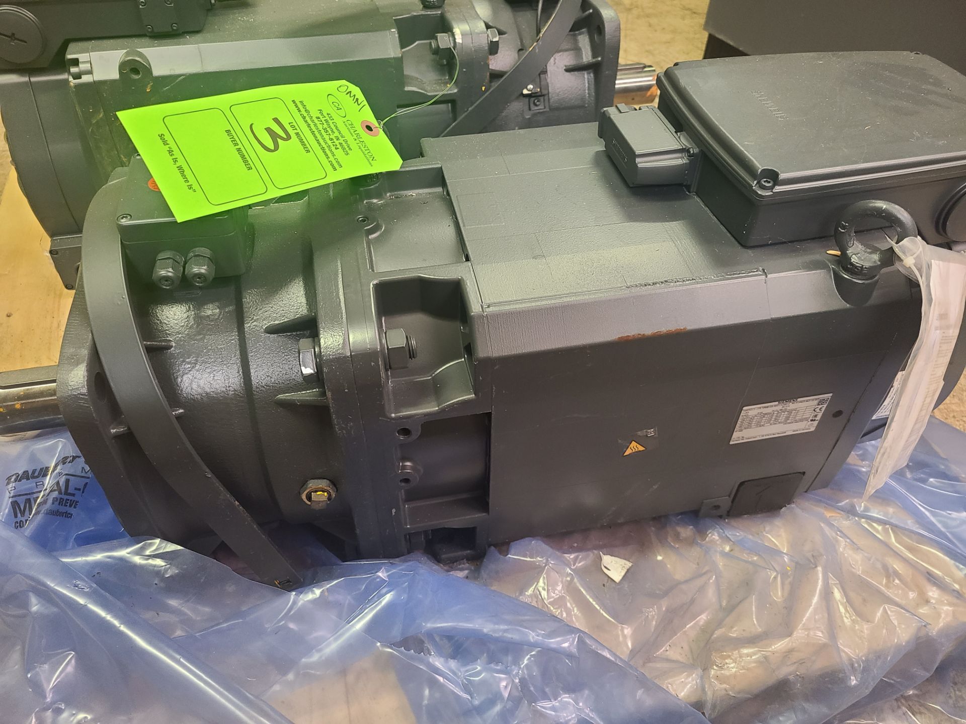 SIEMENS SIMOTICS 3 MAIN MOTOR (IP) 1PH8133-3FF1 3-2AB1-2 - Image 4 of 4