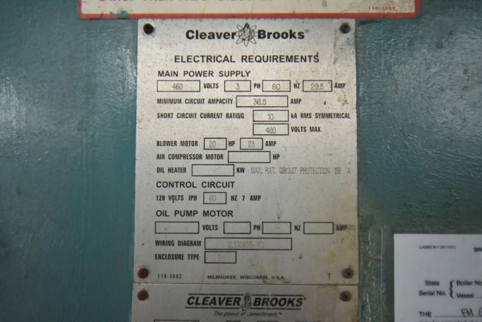 Cleaver Brooks Boiler CBI- 700- 300- 150 - Image 9 of 11