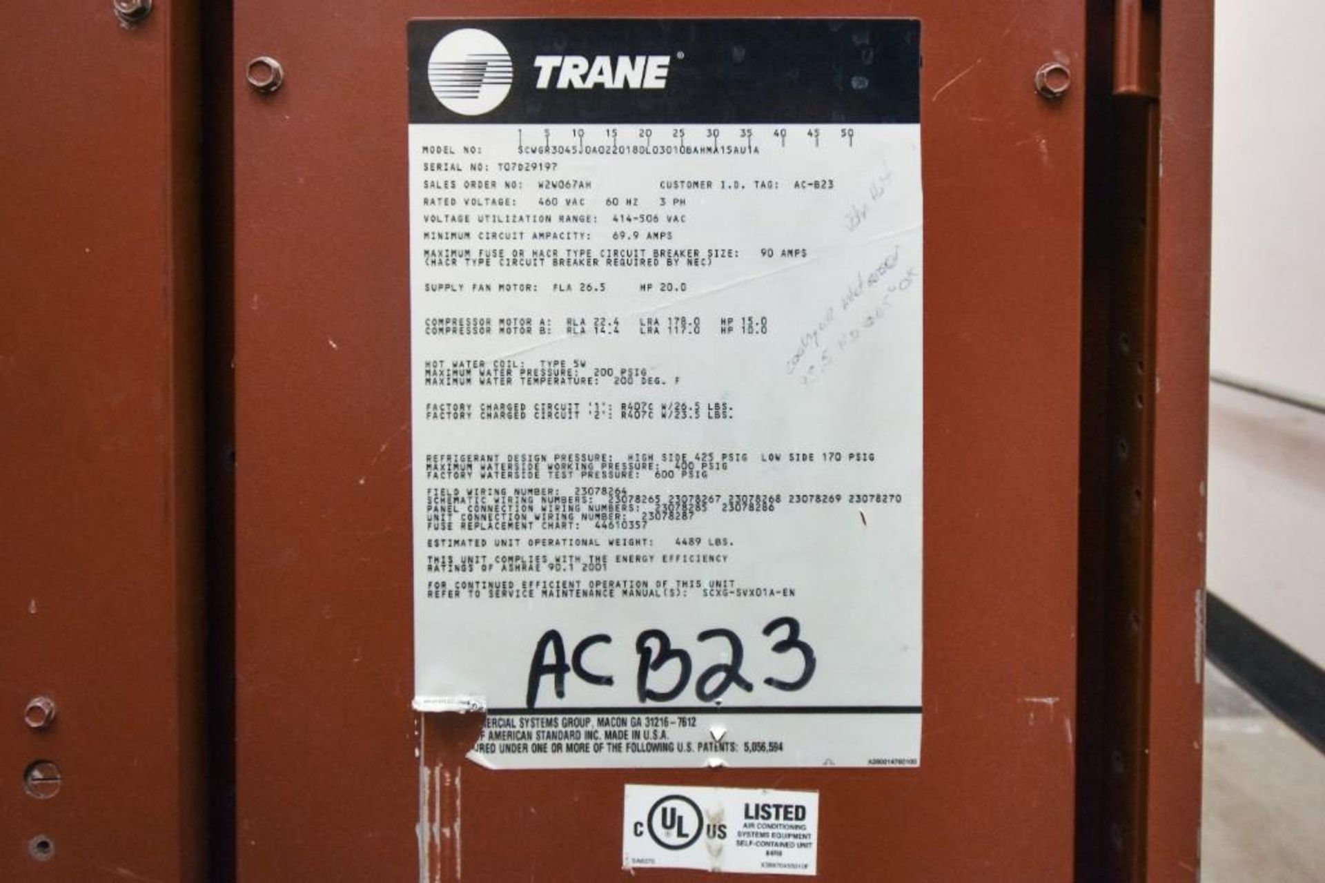 Trane Air Conditioner - Image 5 of 11
