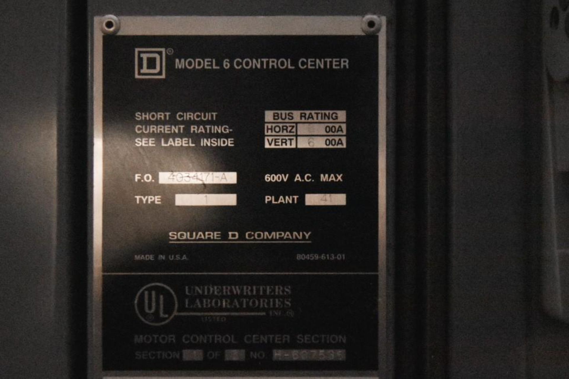 Electrical Control Panel - Image 6 of 7