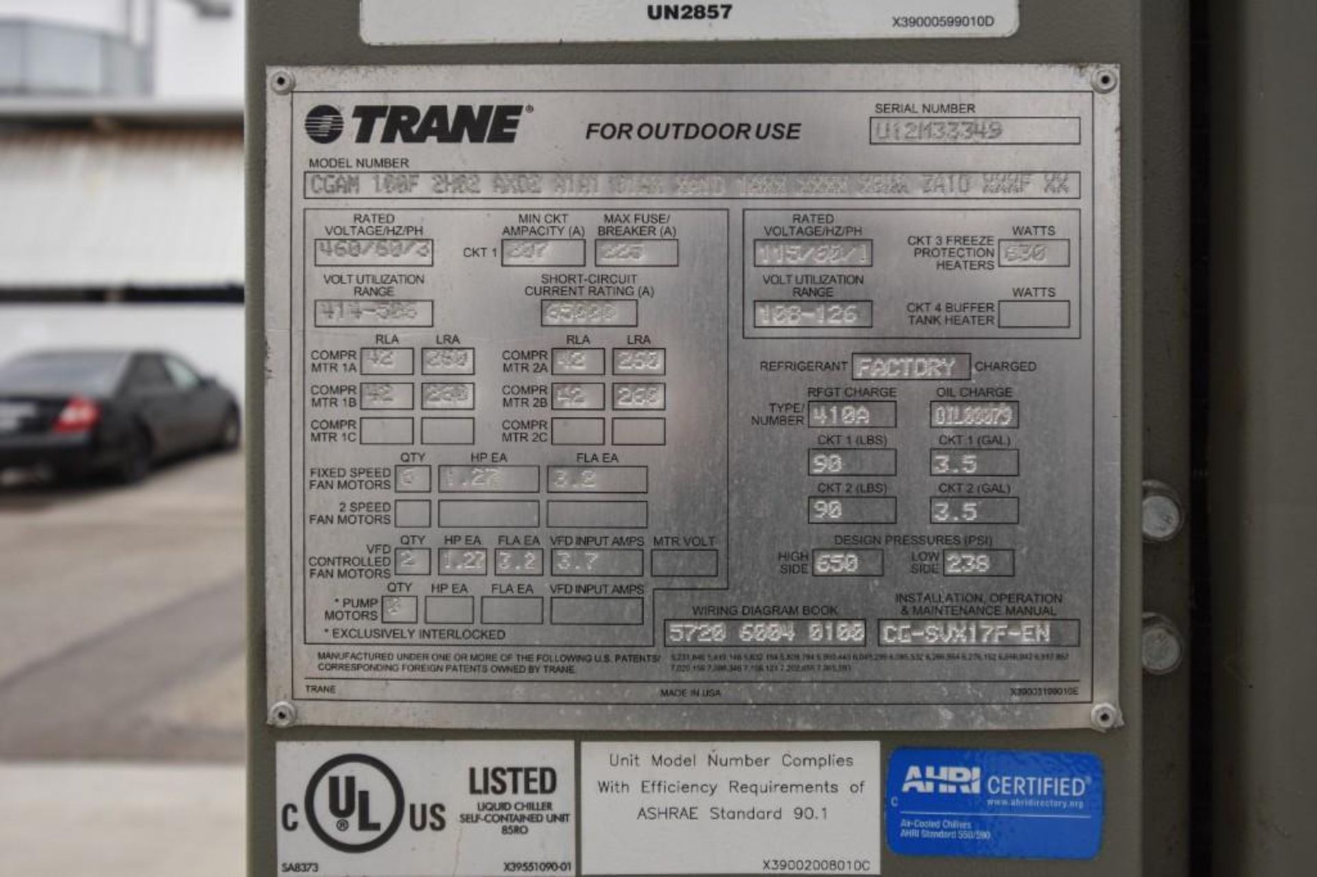 Trane Chiller - Image 2 of 7