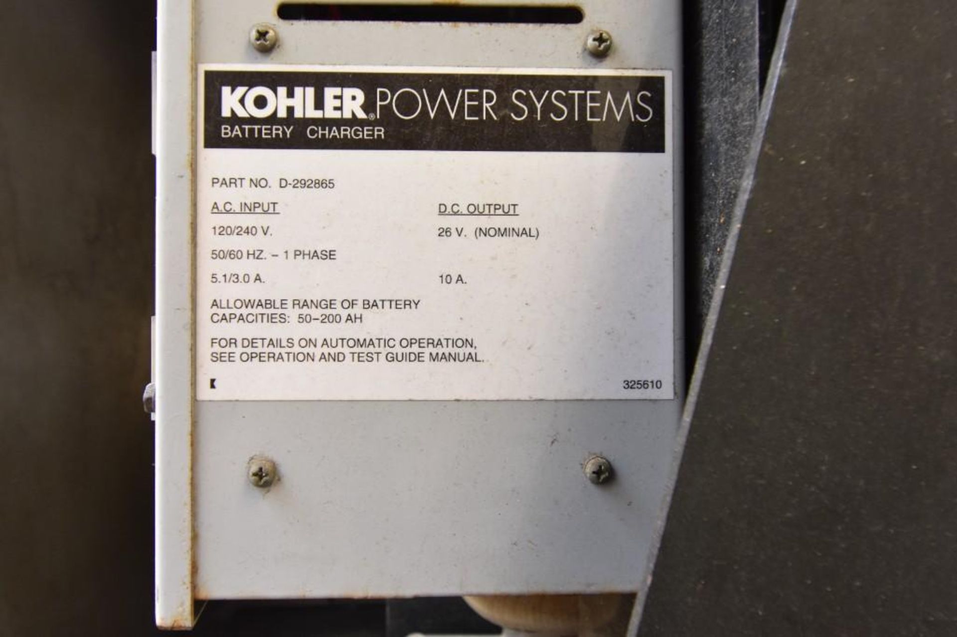 Kohler Power Systems Generator - Image 19 of 24