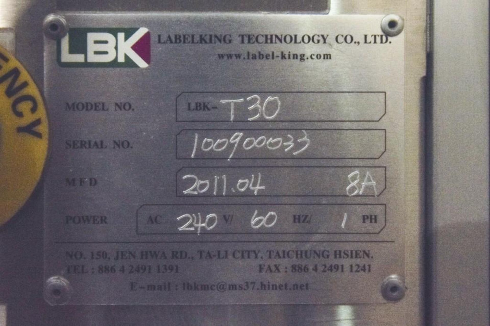 LBK Technology Co. Ltd. T30 - Image 4 of 4