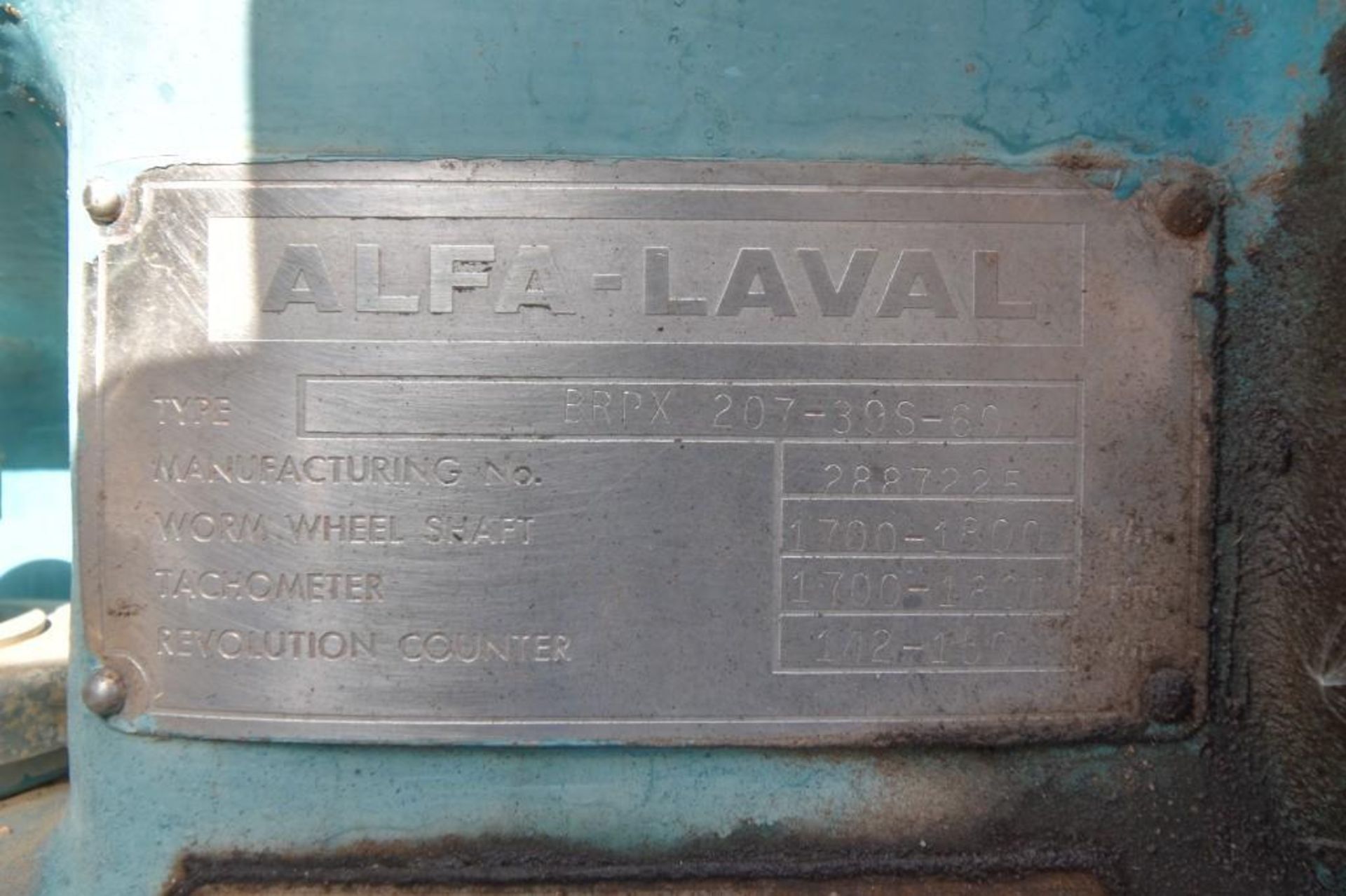 Alfa Laval Centrifuge BRPX 207- 39S- 60 - Image 4 of 4