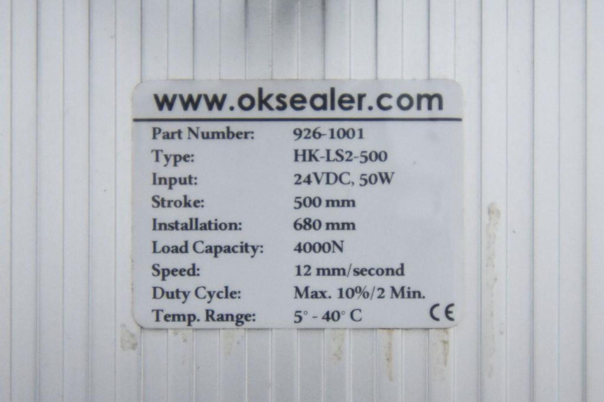 OK Sealer Sealing Machine SB- 20 - Image 6 of 6