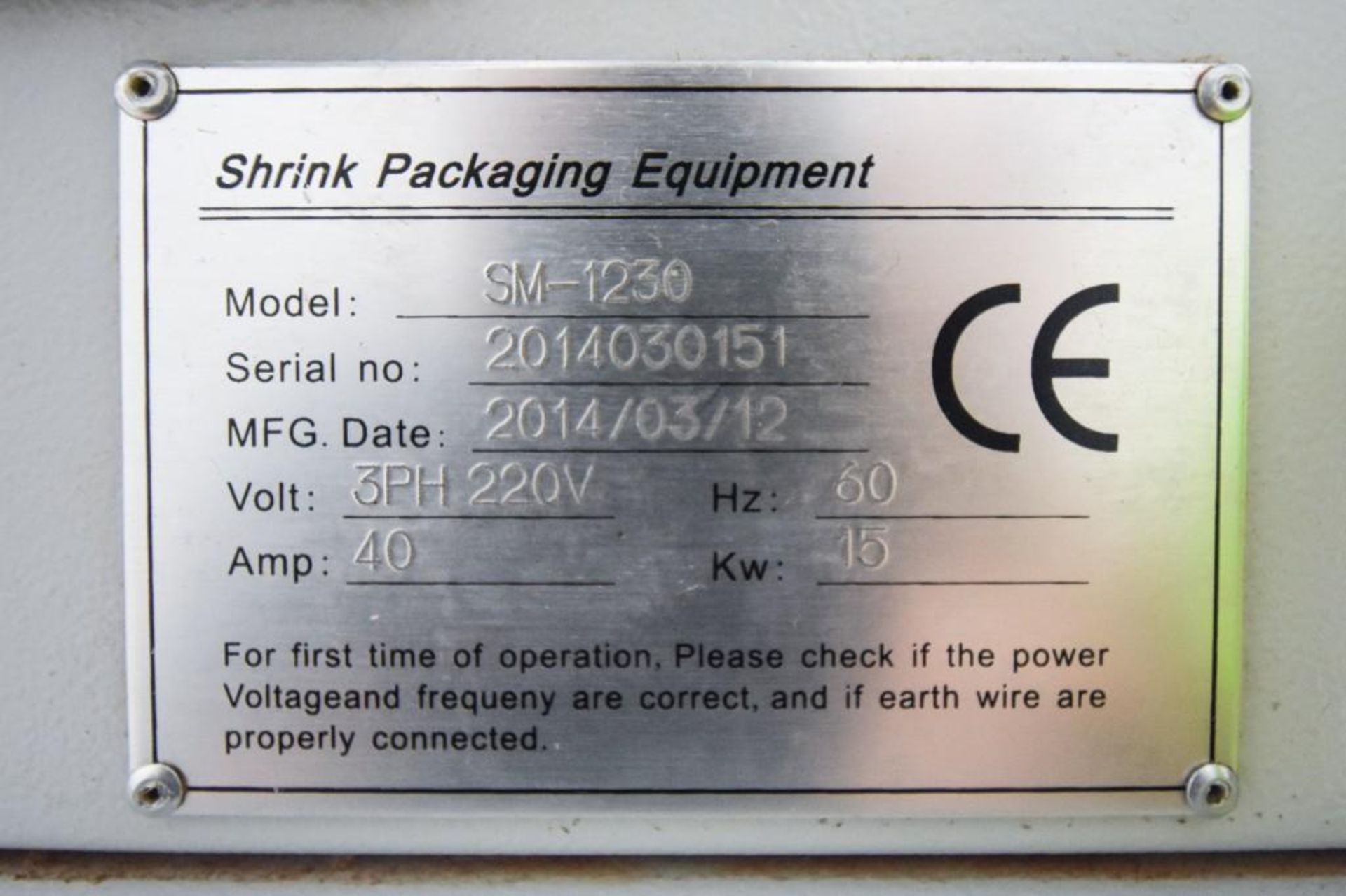 Shrink Packaging Equipment Heat Tunnel - Image 4 of 5