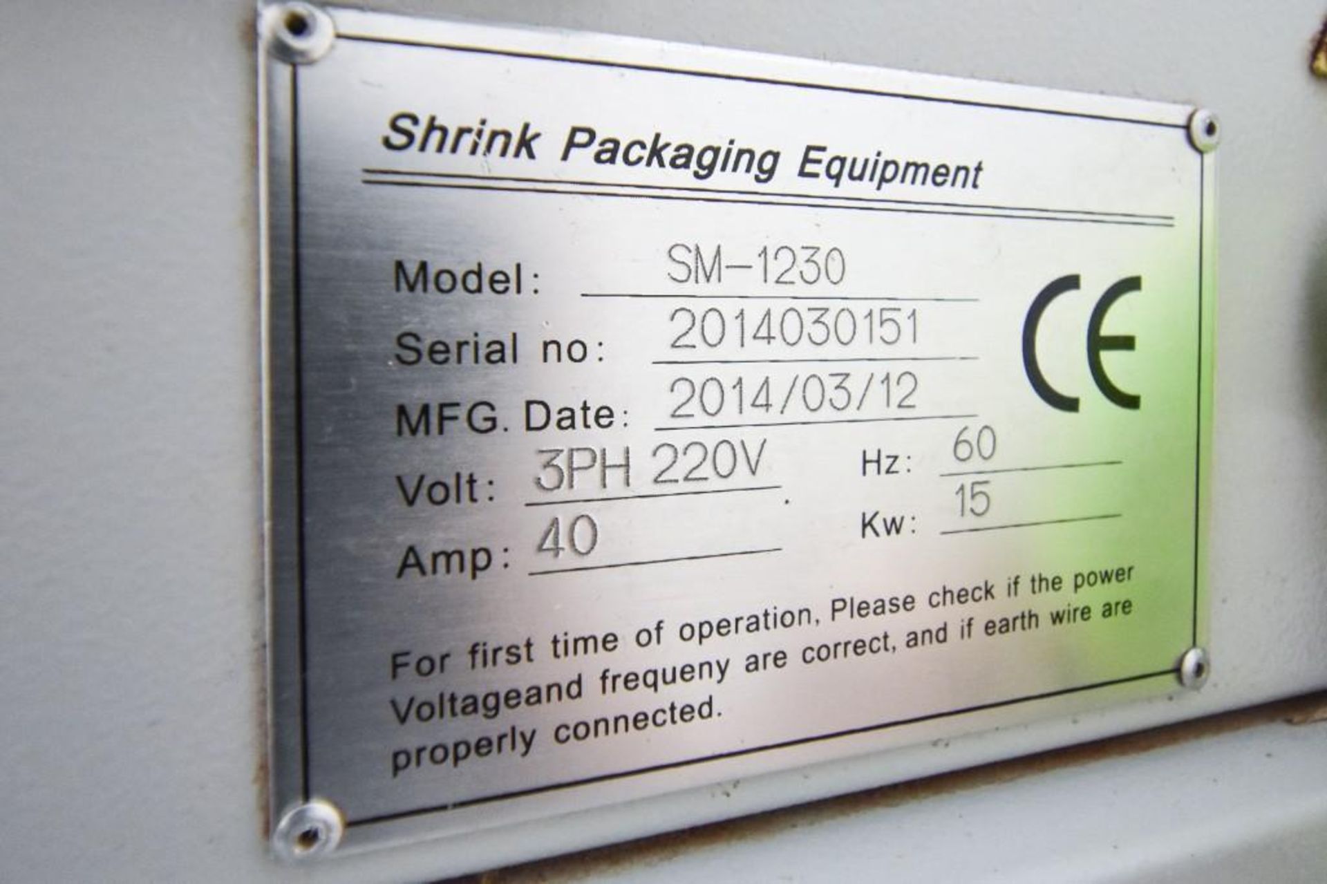 Shrink Packaging Equipment Heat Tunnel - Image 5 of 5