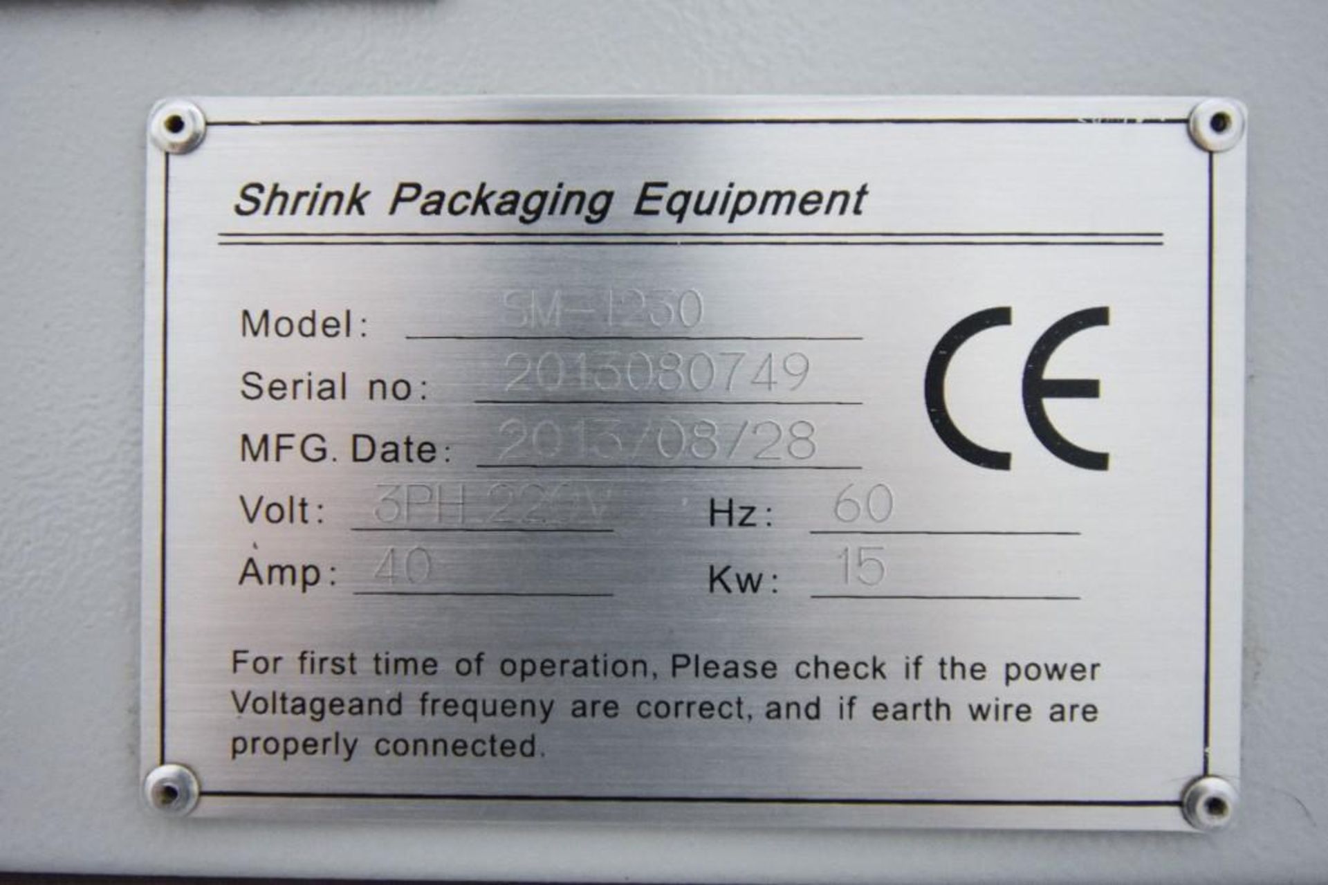 Shrink Packaging Equipment Heat Tunnel - Image 4 of 5