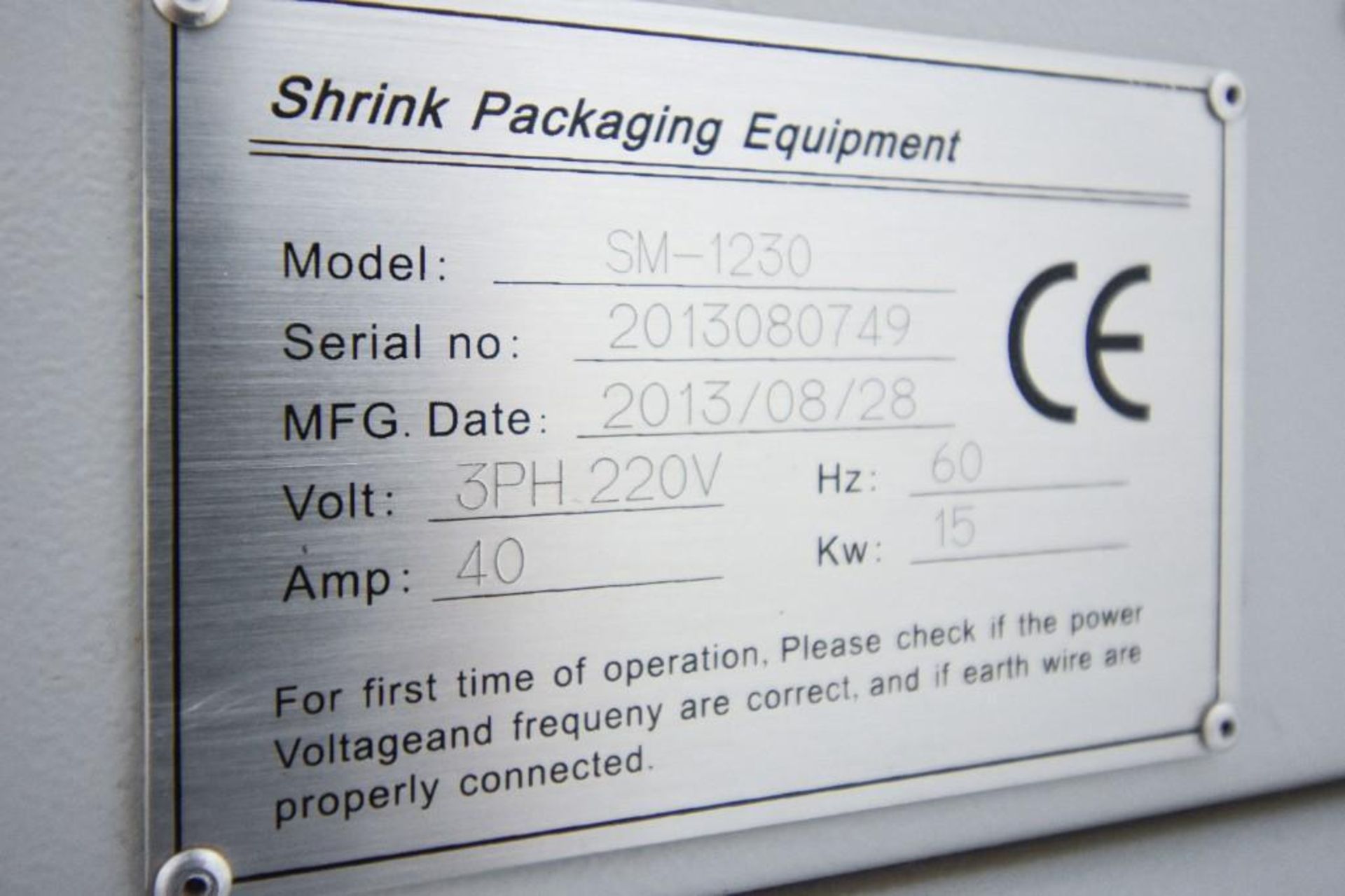 Shrink Packaging Equipment Heat Tunnel - Image 5 of 5