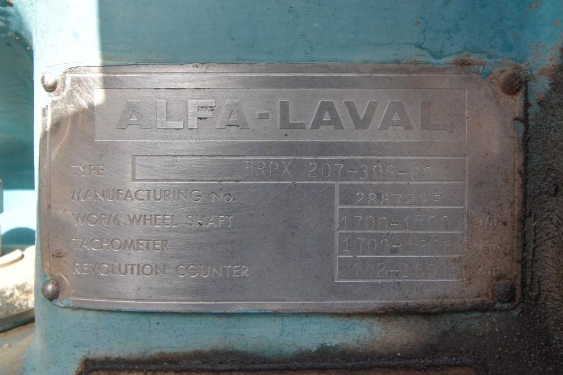 Alfa Laval Centrifuge BRPX 207- 39S- 60 - Image 3 of 4