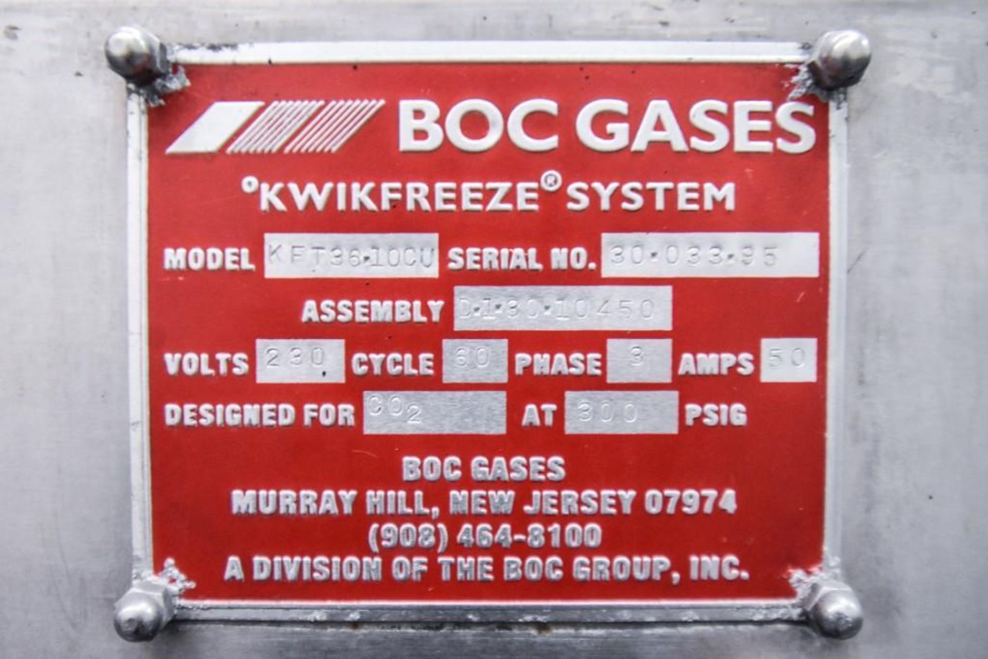 BOC Gases Kwikfreeze Freeze Tunnel - Image 14 of 14