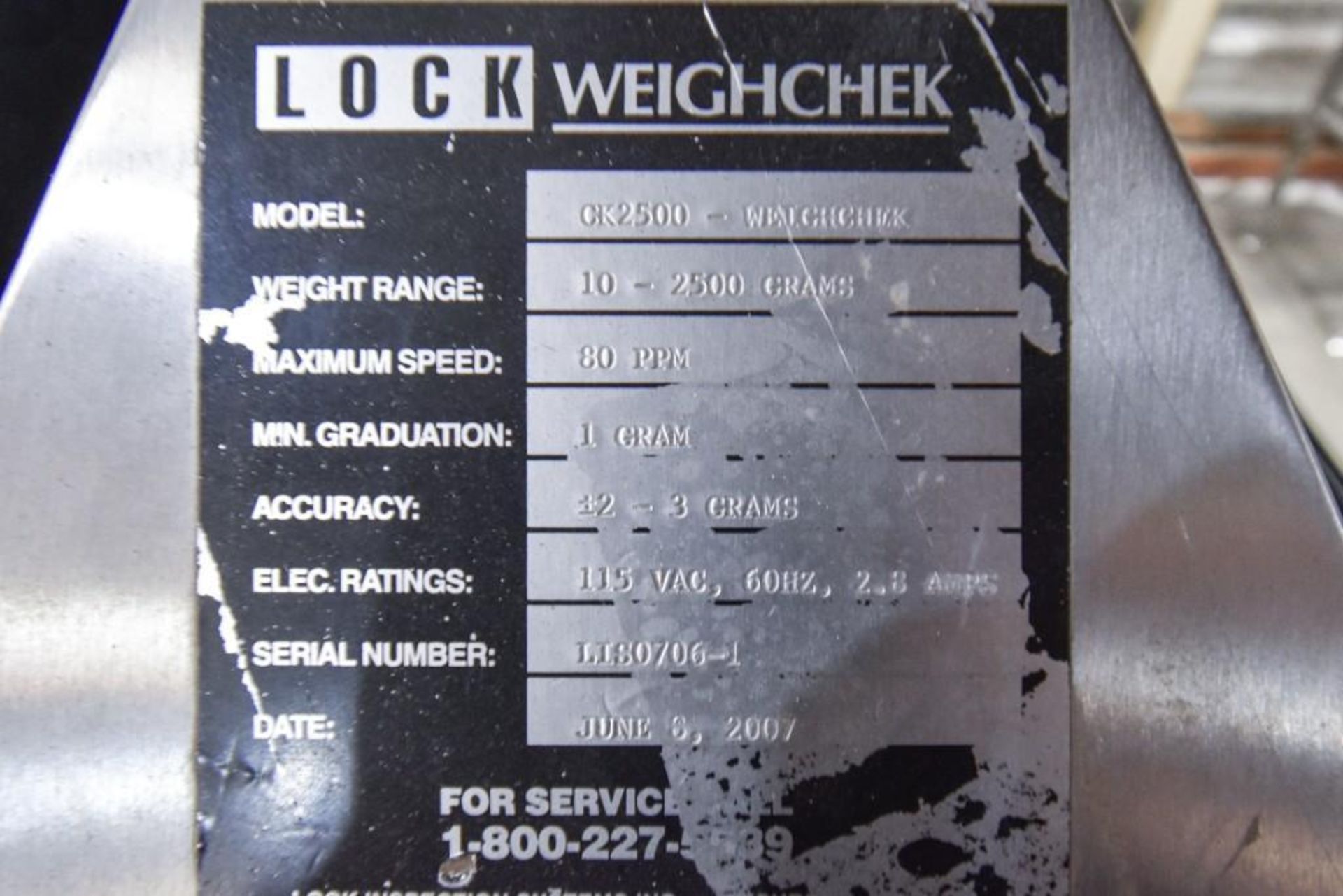 Lock Inspection Systems WeighChek CK2500 Checkweigher - Image 9 of 9