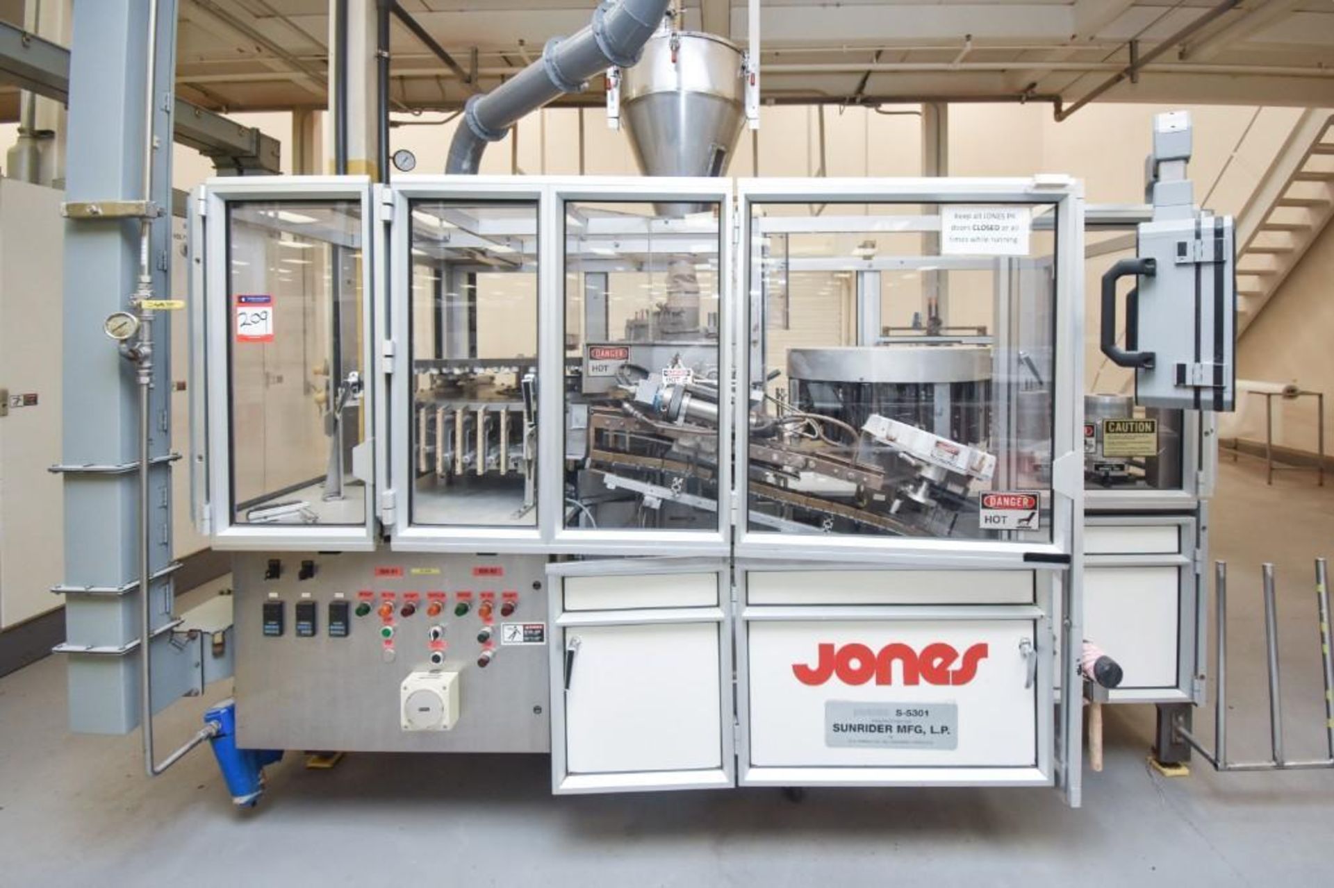 R. A. Jones PK-4000 Pouch / Sachet Filling Machine with CTC Splicer and Knife Cutoff Station