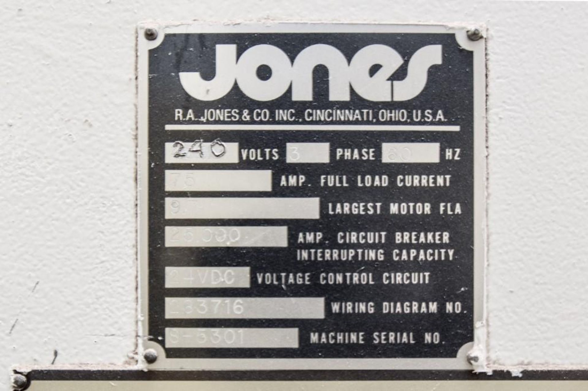 R. A. Jones PK-4000 Pouch / Sachet Filling Machine with CTC Splicer and Knife Cutoff Station - Image 10 of 12