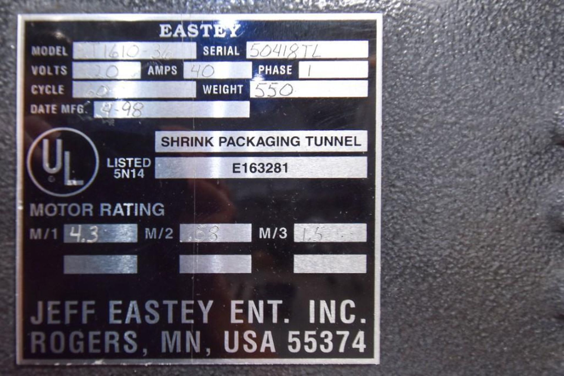 Eastey Light Duty Shrink Tunnel - Image 5 of 5