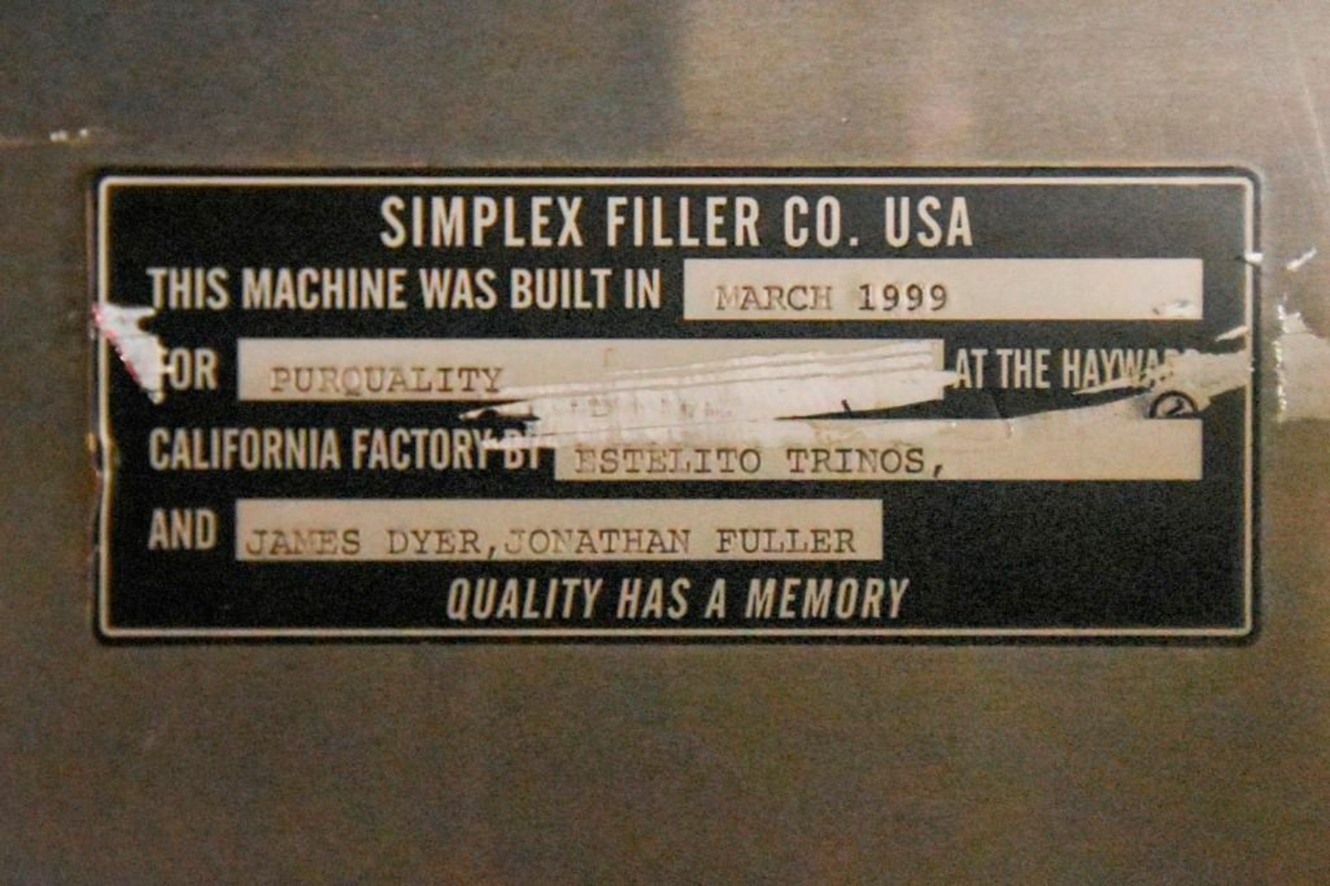 Simplex Filler AV200 High Viscosity Volume Filler - Image 14 of 16