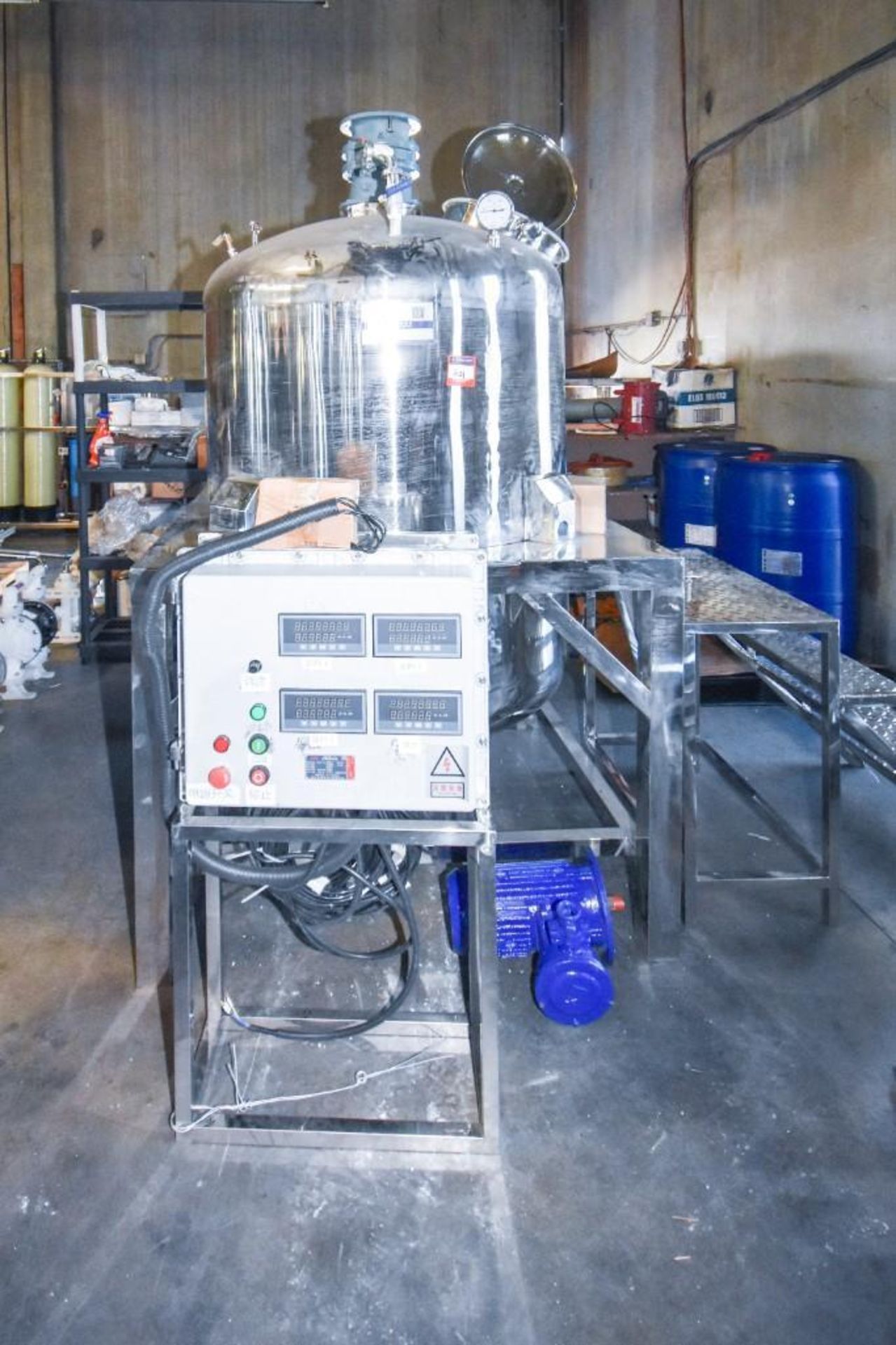 Guangzhou Shao Feng Co. Stainless Steel Mixing Tank w/ control box & drive - Image 2 of 6