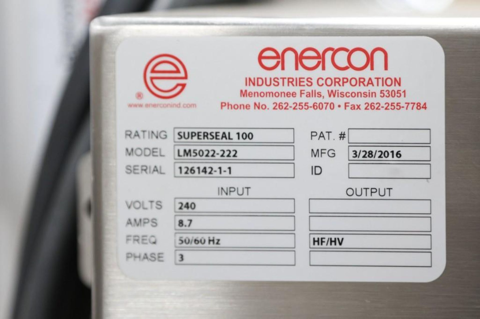 Enerccon Super Seal 100 Induction Cap Sealer - Image 3 of 5