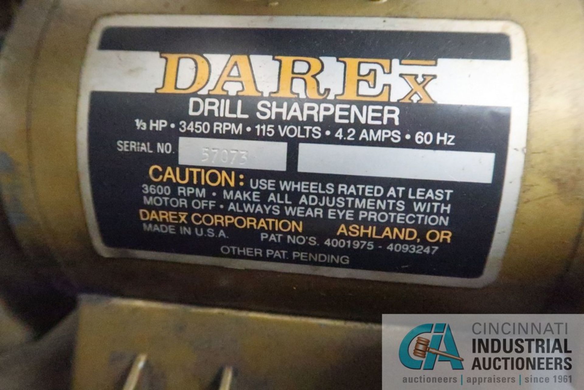 1/2 HP DAREX DRILL SHARPENER - Image 4 of 4