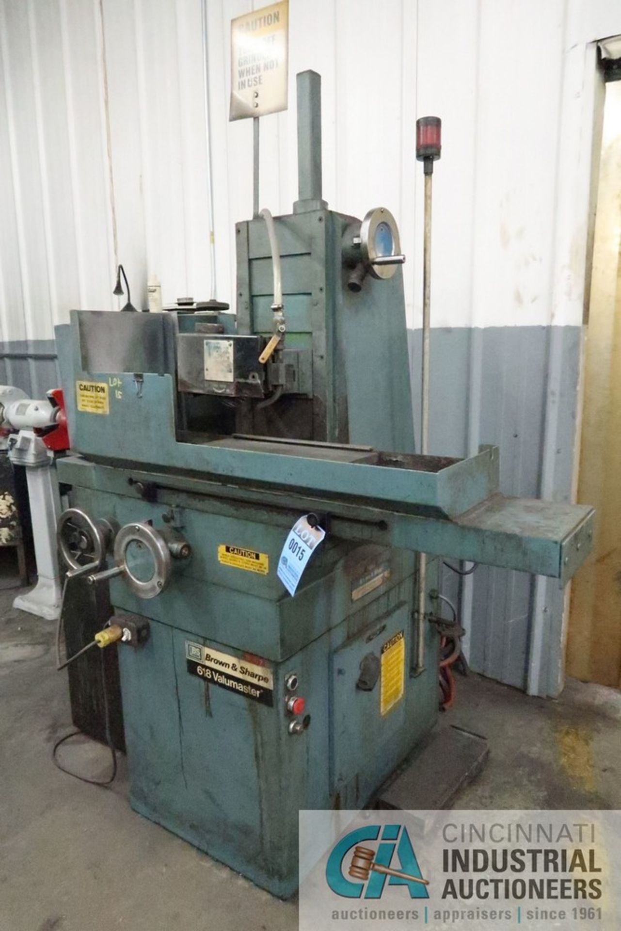 6" X 18" BROWN AND SHARPE MODEL 618 VALUMASTER SURFACE GRINDER; S/N 523-2618-5071