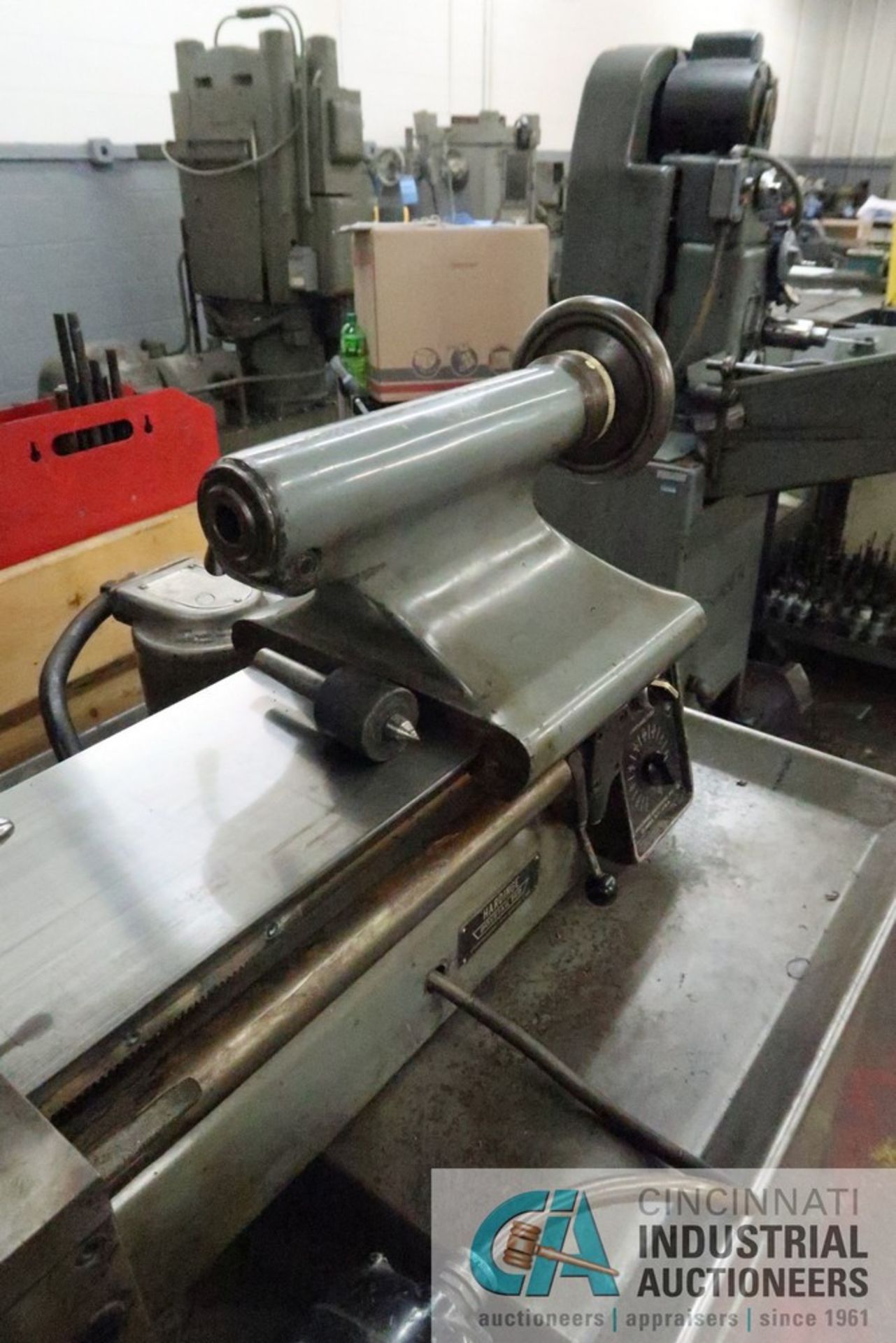 11" X 21" HARDINGE MODEL TFB-H DOVETAIL BED PRECISION LATHE; S/N N/A, COLLET CHUCK, 1-1/4" THROUGH - Image 8 of 14