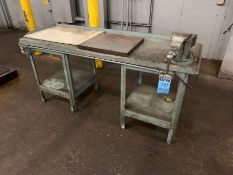 25" X 72" WOOD WORKBENCH WITH VISE