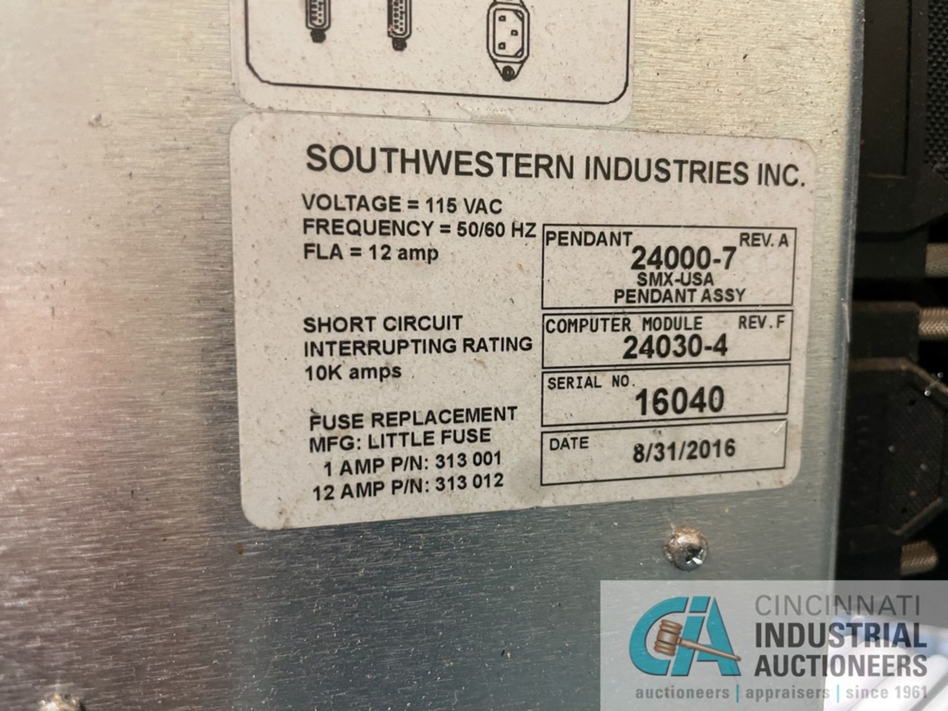 5-HP TRAK MODEL DPMSX5P BED TYPE CNC VERTICAL MILL; S/N 164DM339, 12" X 50" TABLE, 30-TAPER SPINDLE, - Image 9 of 12