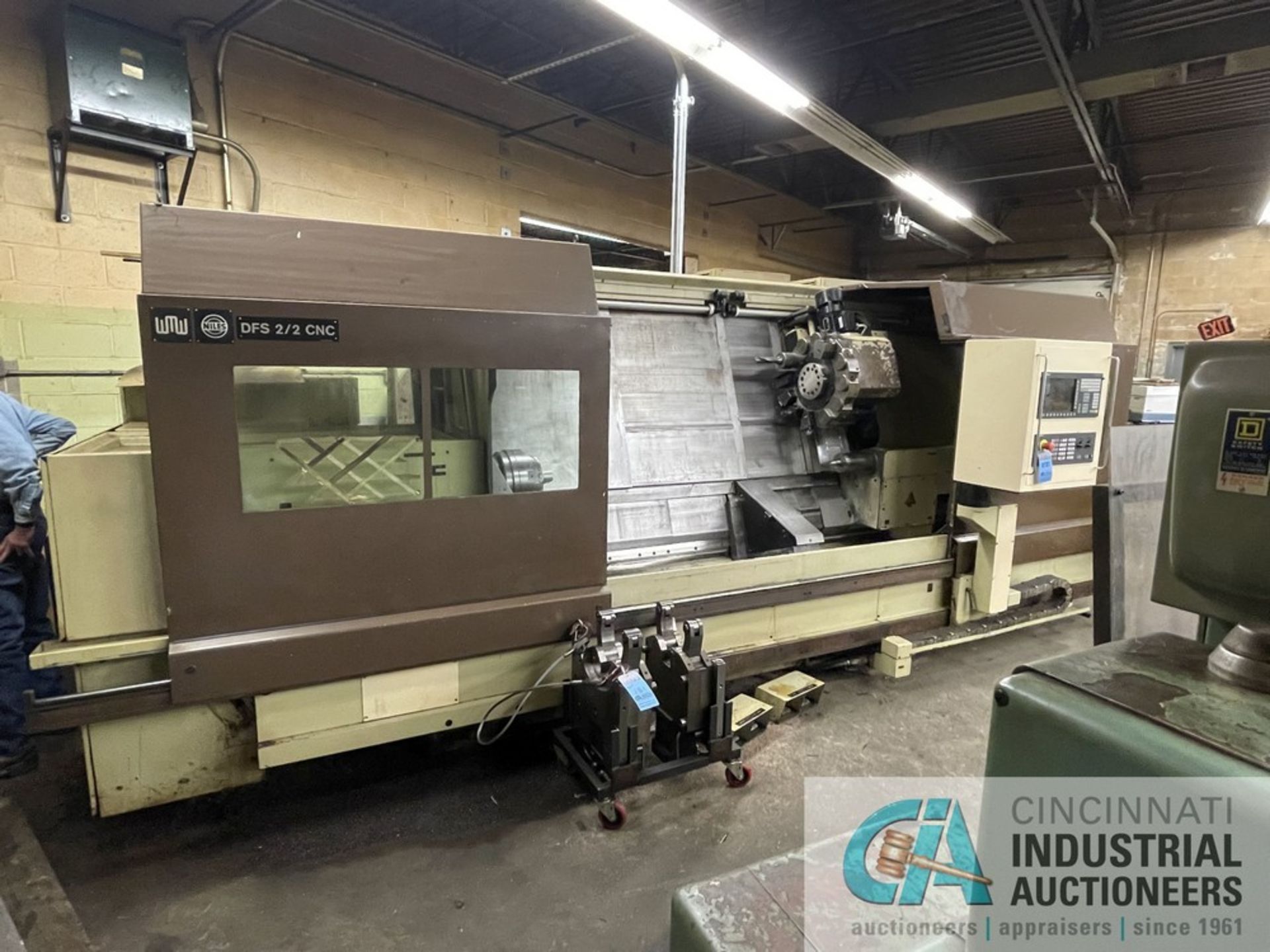 18" X 96" NILES WMW MODEL DFS2/2 CNC SLANT BED LATHE; NEW CONTROL, SERVO MOTORS, DRIVE MOTORS & - Image 2 of 21