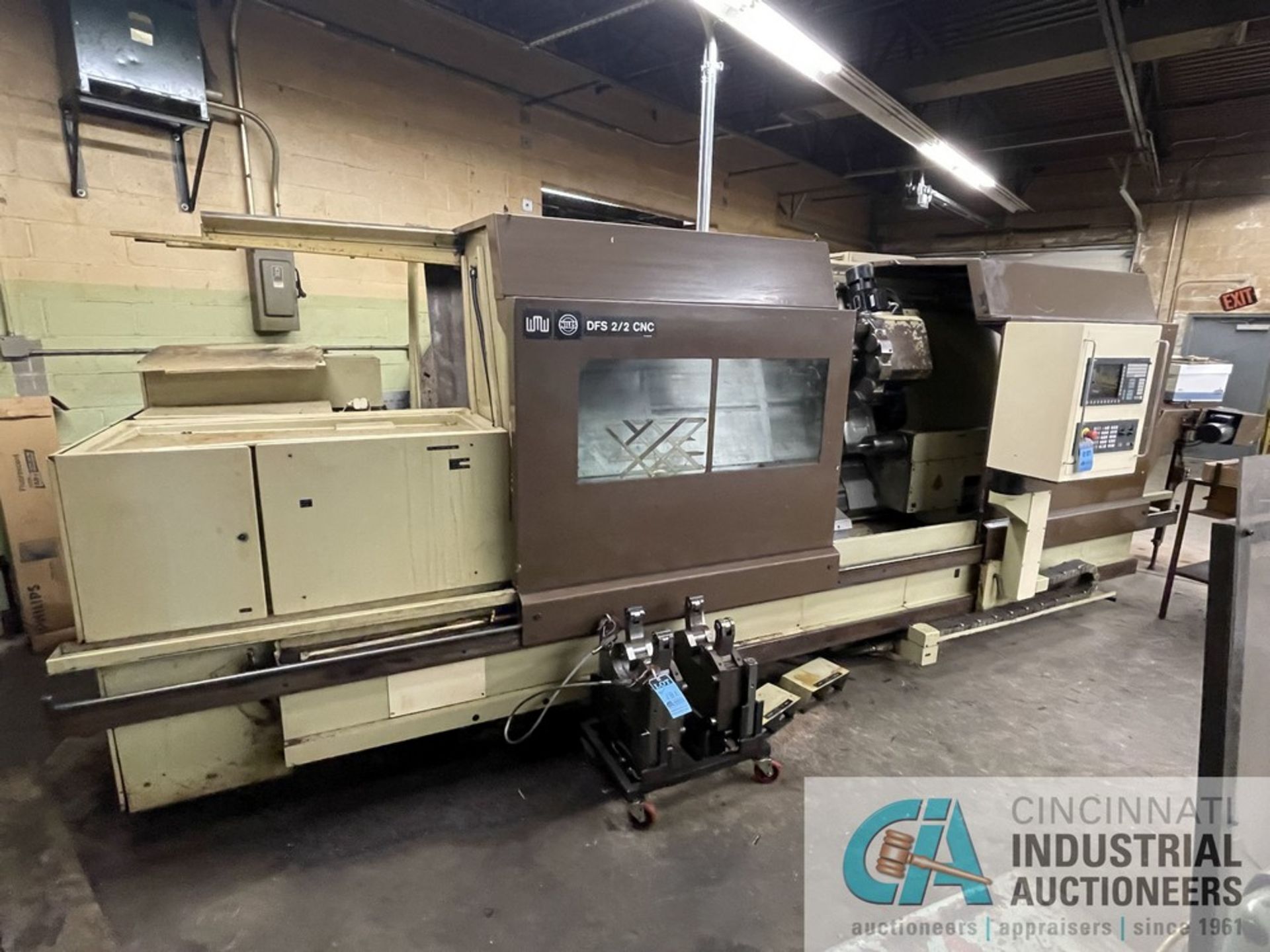 18" X 96" NILES WMW MODEL DFS2/2 CNC SLANT BED LATHE; NEW CONTROL, SERVO MOTORS, DRIVE MOTORS & - Image 16 of 21