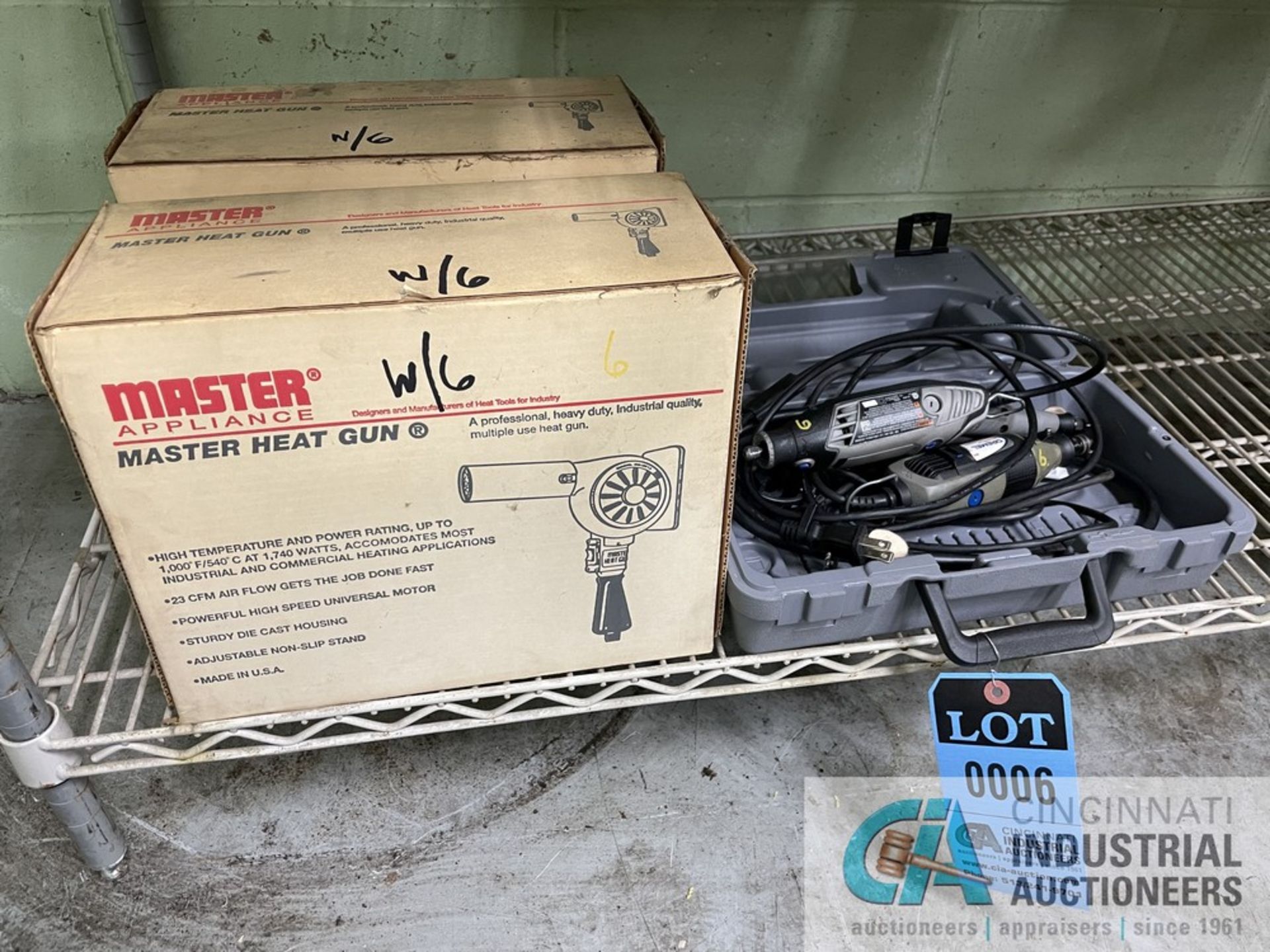 (LOT) MASTER HEAT GUNS & DREMEL TOOL