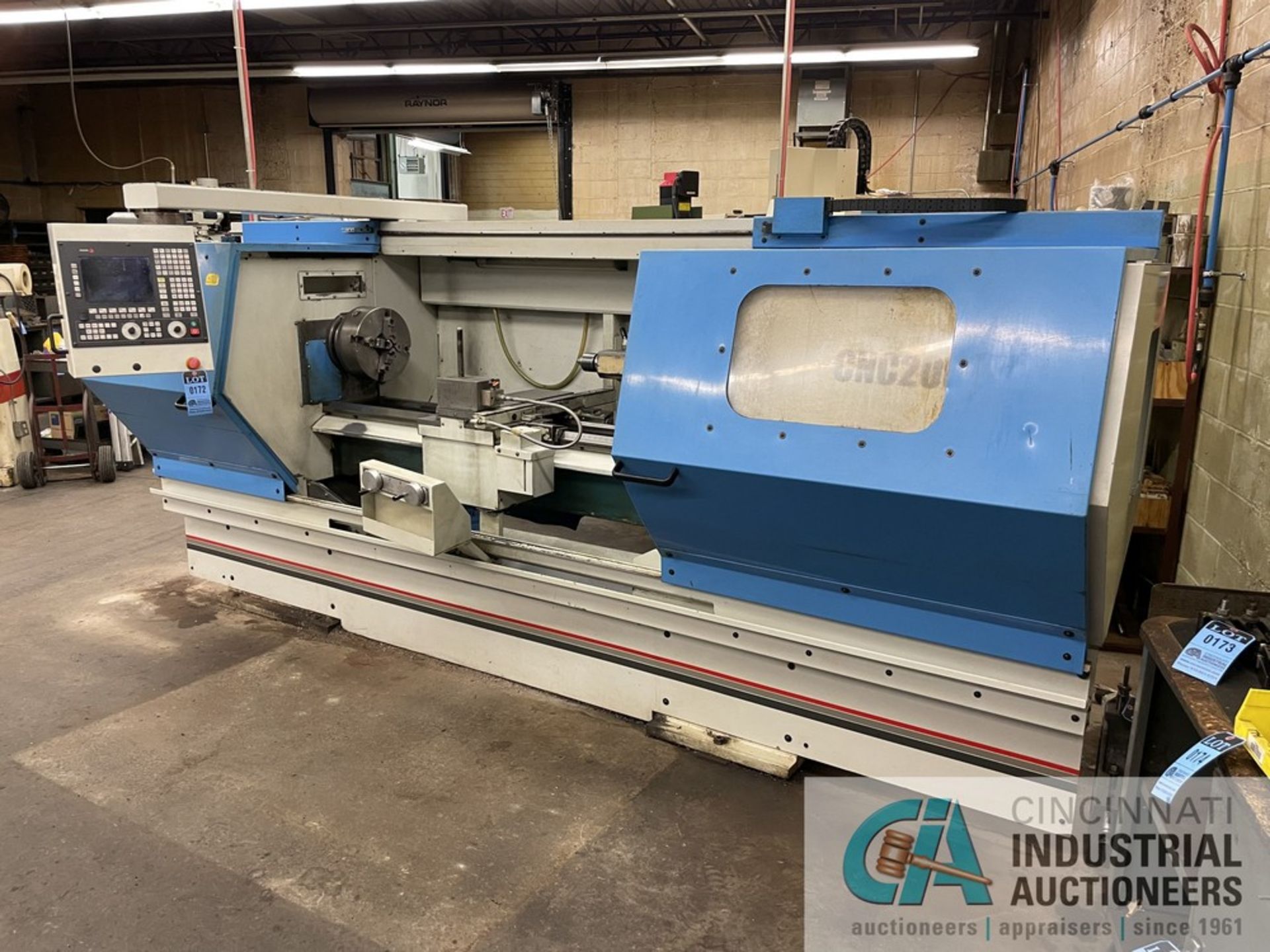 20" X 60" CLAUSING METOSA MODEL 2060 CNC FLAT BED LATHE; FAGOR CNC CONTROL, 12" 4-JAW CHUCK,