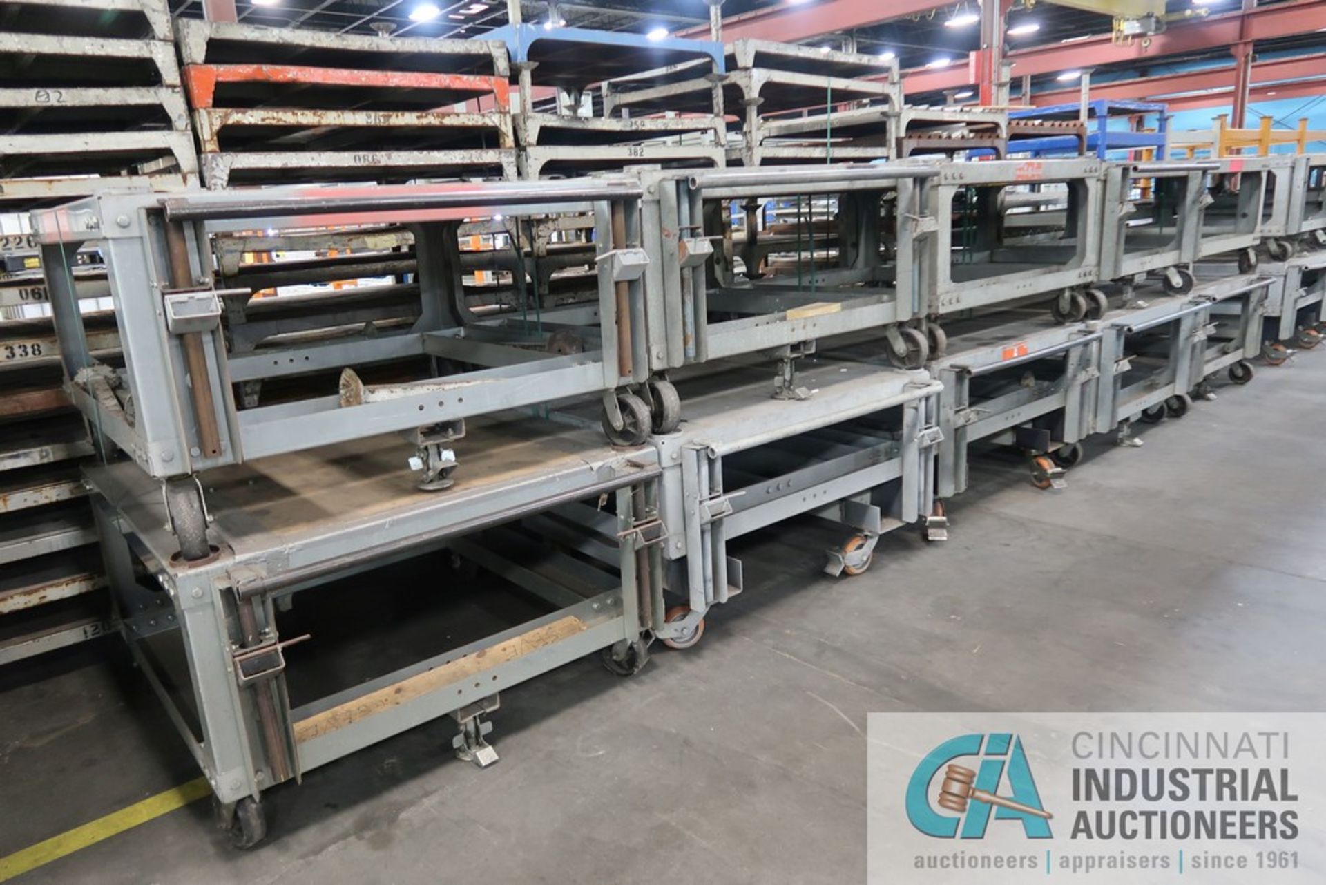 50" x 50" x 30" HIGH HEAVY DUTY BOLT TOGETHER STEEL MATERIAL CARTS - Image 2 of 6