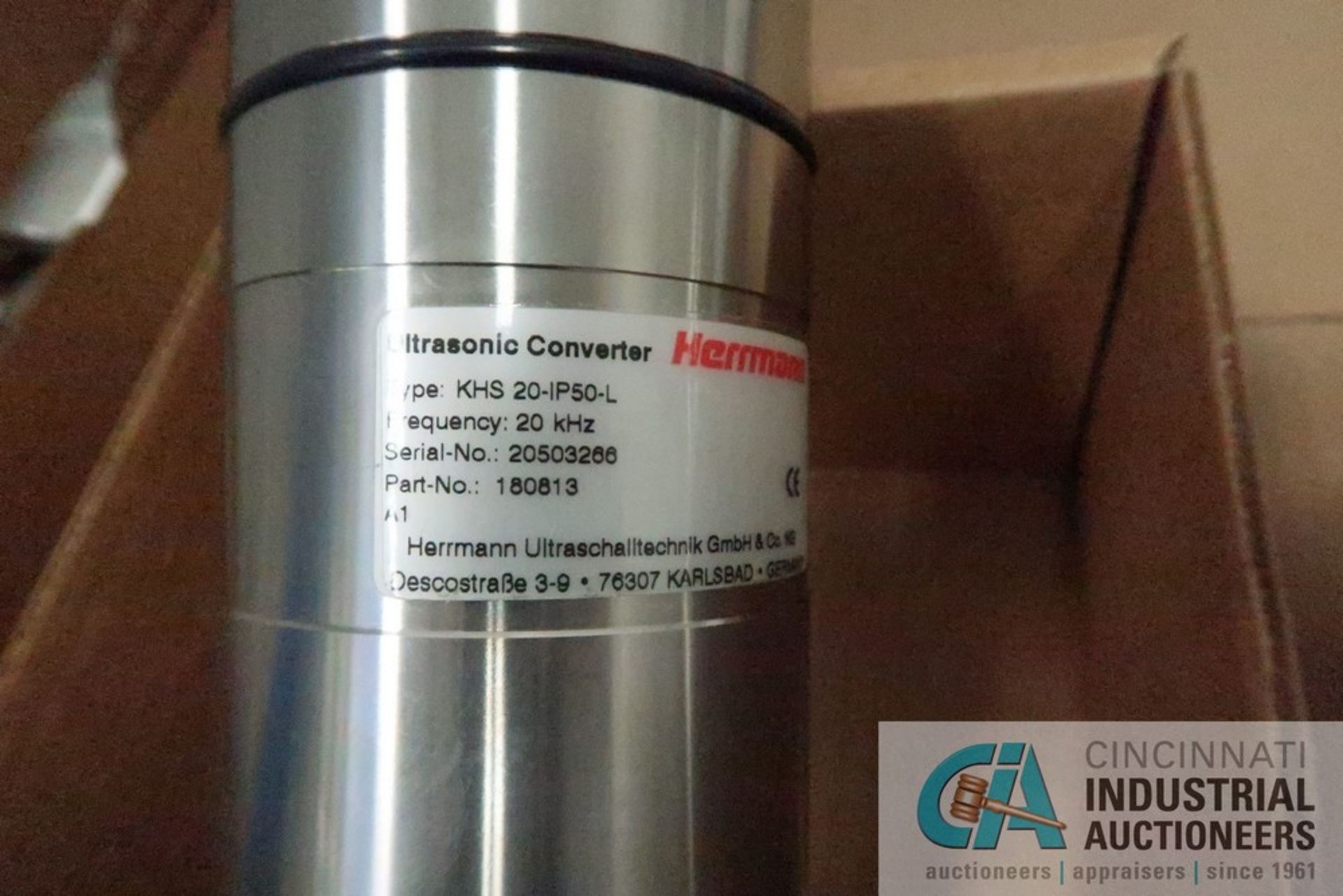 HERRMANN TYPE KHS20-OP50-L ULTRASONIC CONVERTER - Image 2 of 2