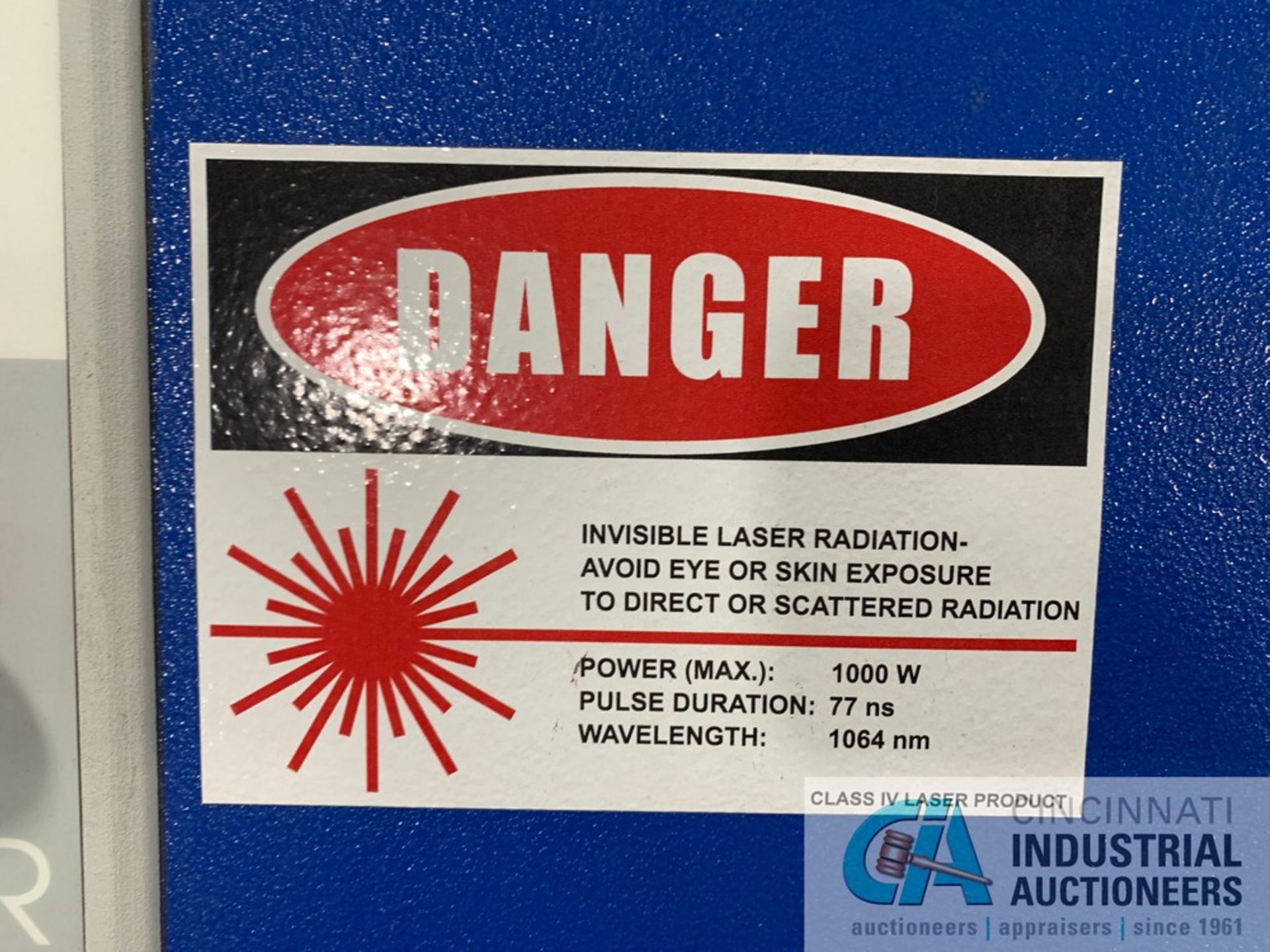 1,000-WATT ADAPT CLEAN LASER MODEL CL1000 LASER; S/N L17-1102, MODEL OSH80 OPTIC GUN, TEKA MODEL - Image 7 of 34