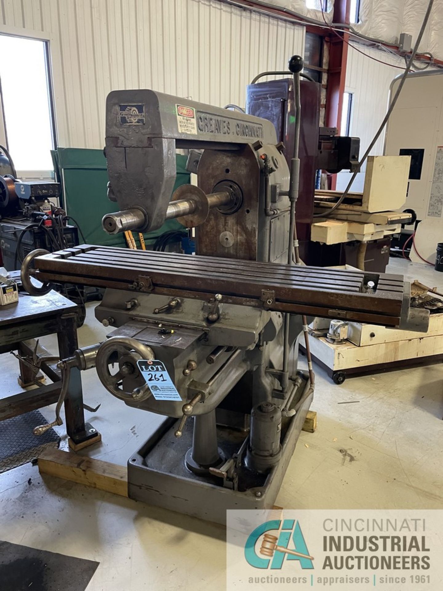 ****Cincinnati Greaves Horizontal Milling Machine, 12" x 53" Table ****Machine located in - Image 2 of 7